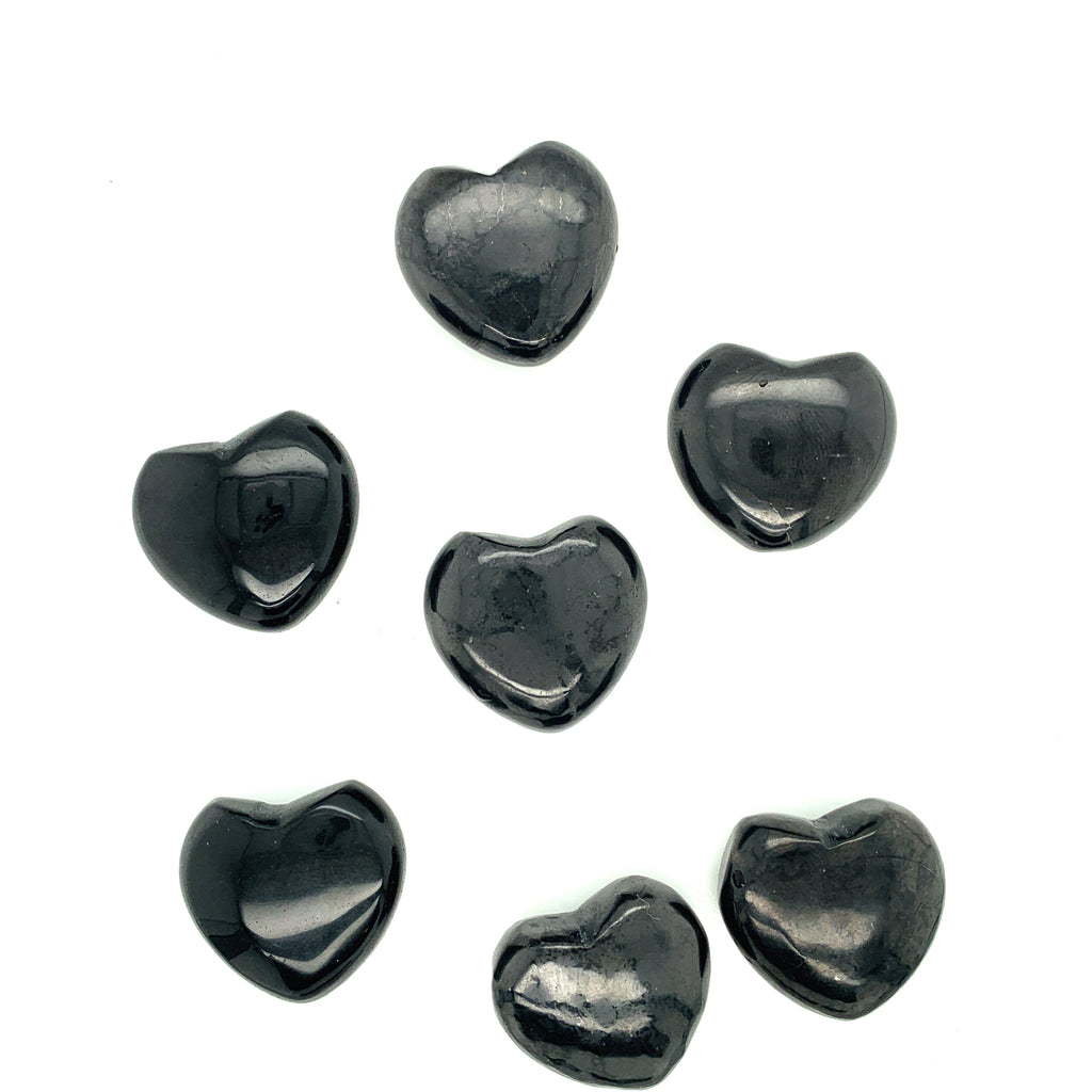 Shungite gemstone hearts