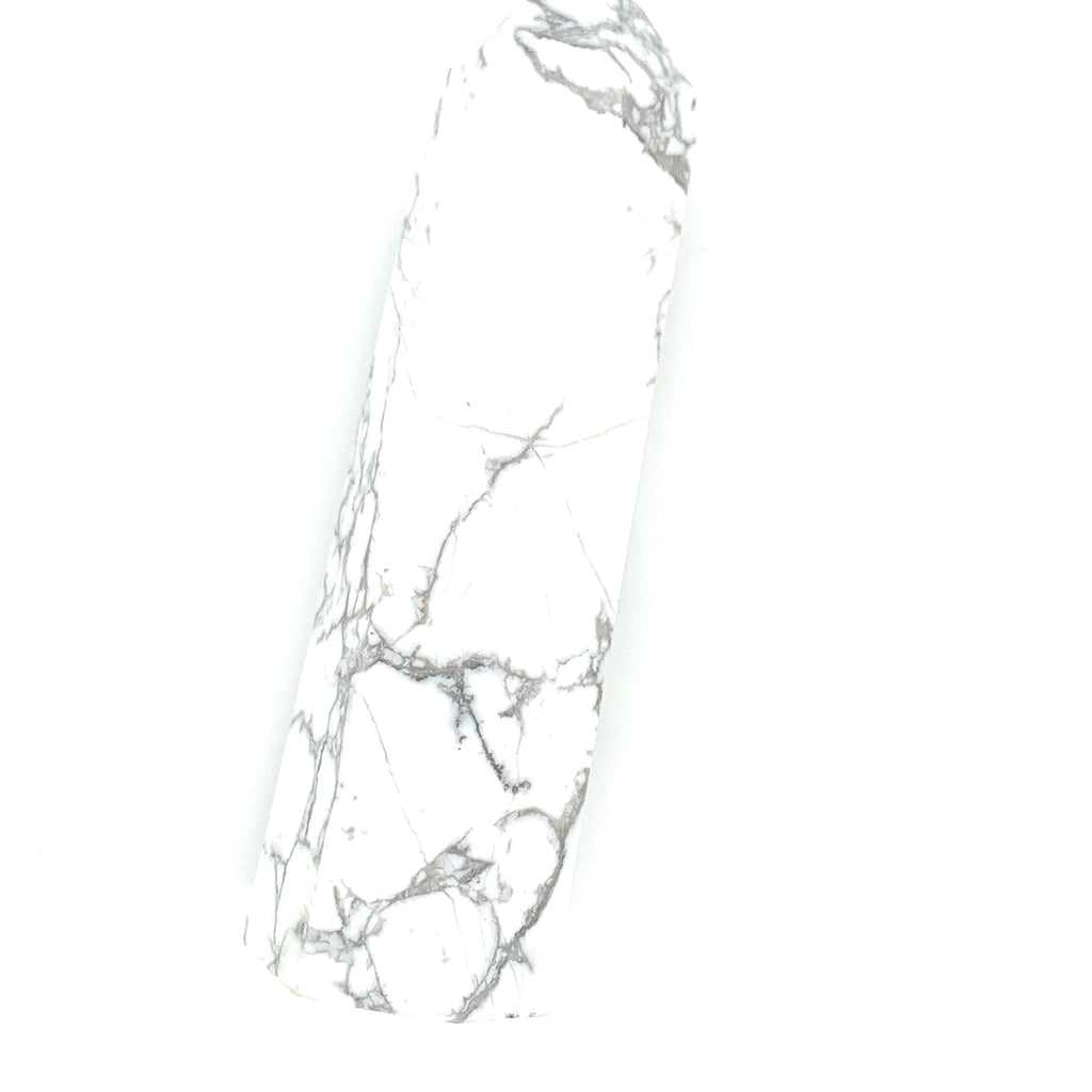 Howlite gemstone tower