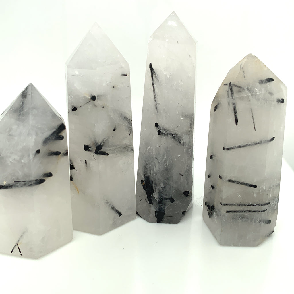 Tourmalinated Quartz gemstone Towers