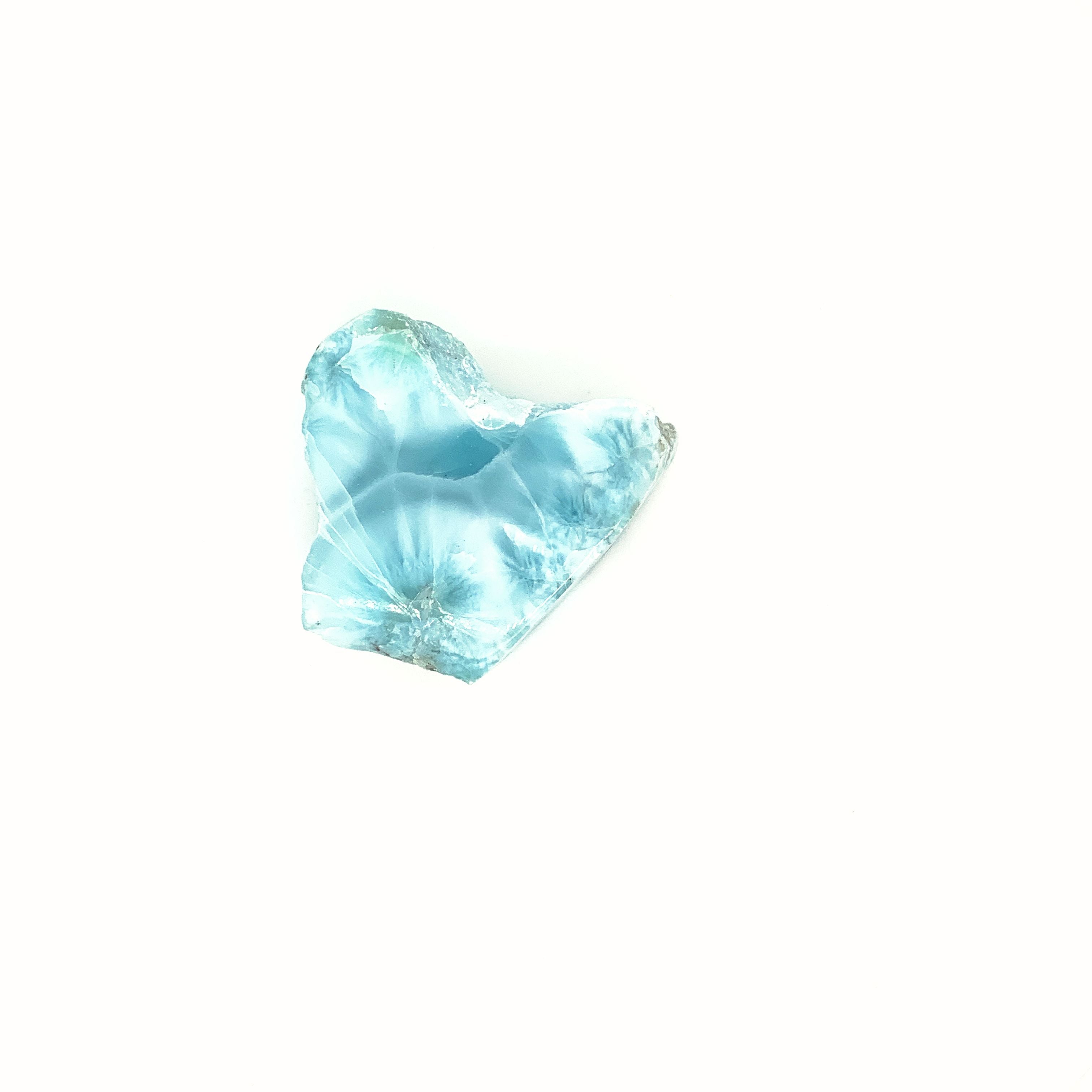 Larimar Raw  gemstone Slab