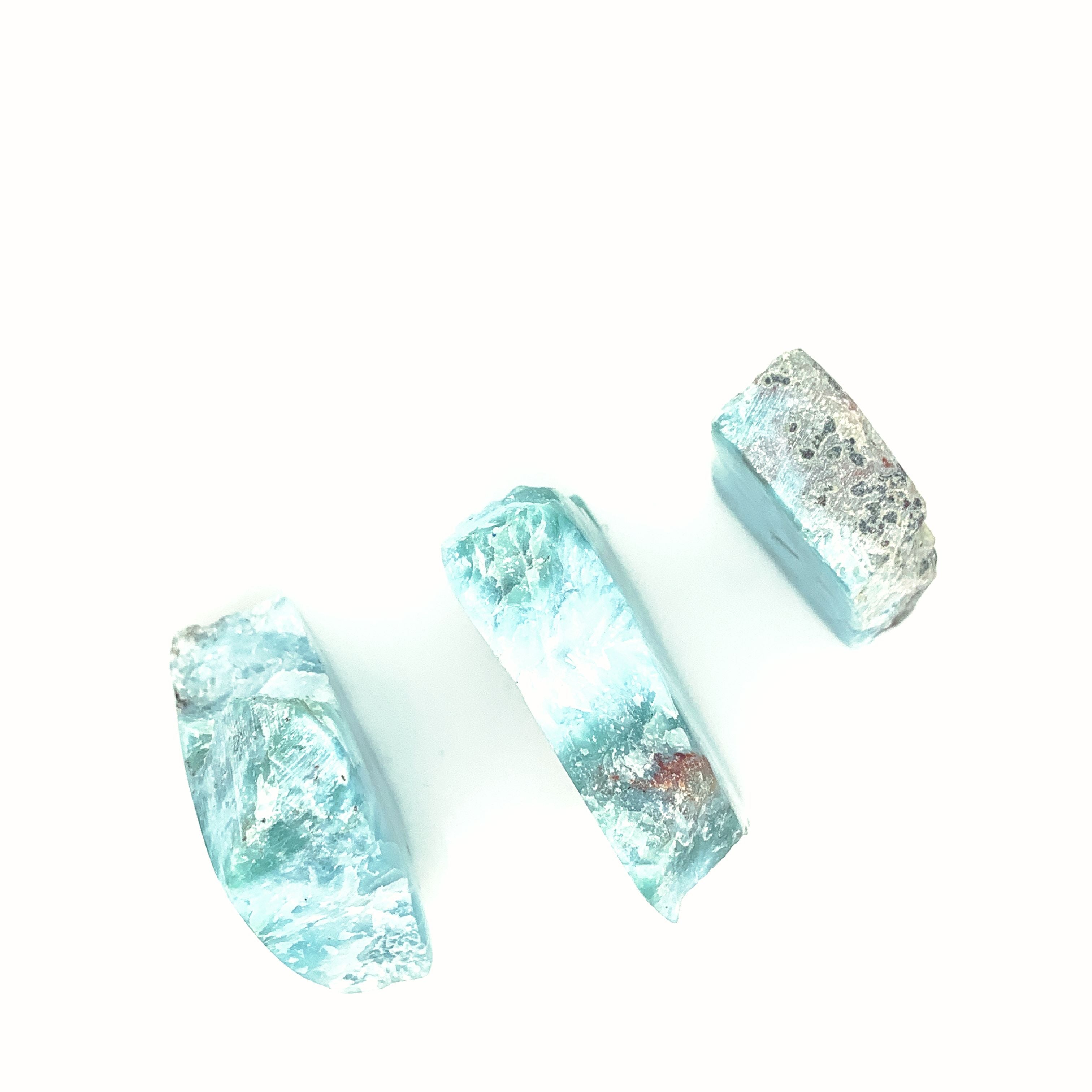 Larimar Raw  gemstone Slab