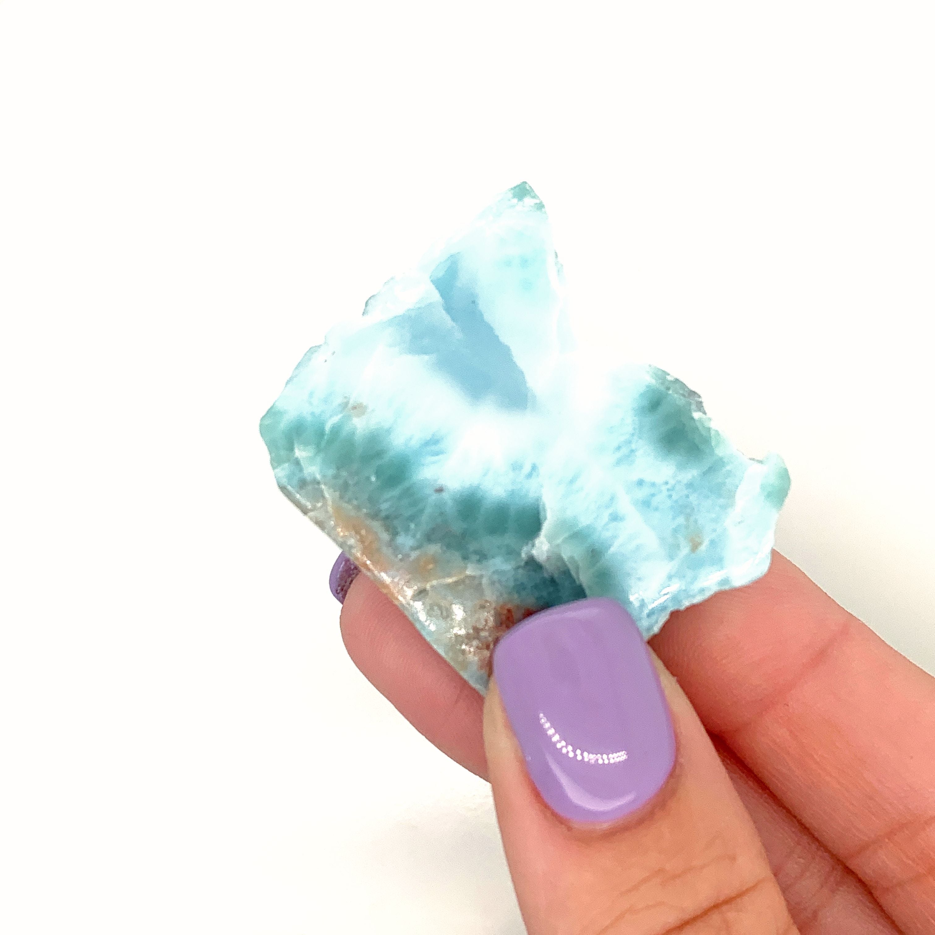 Larimar Raw  gemstone Slab