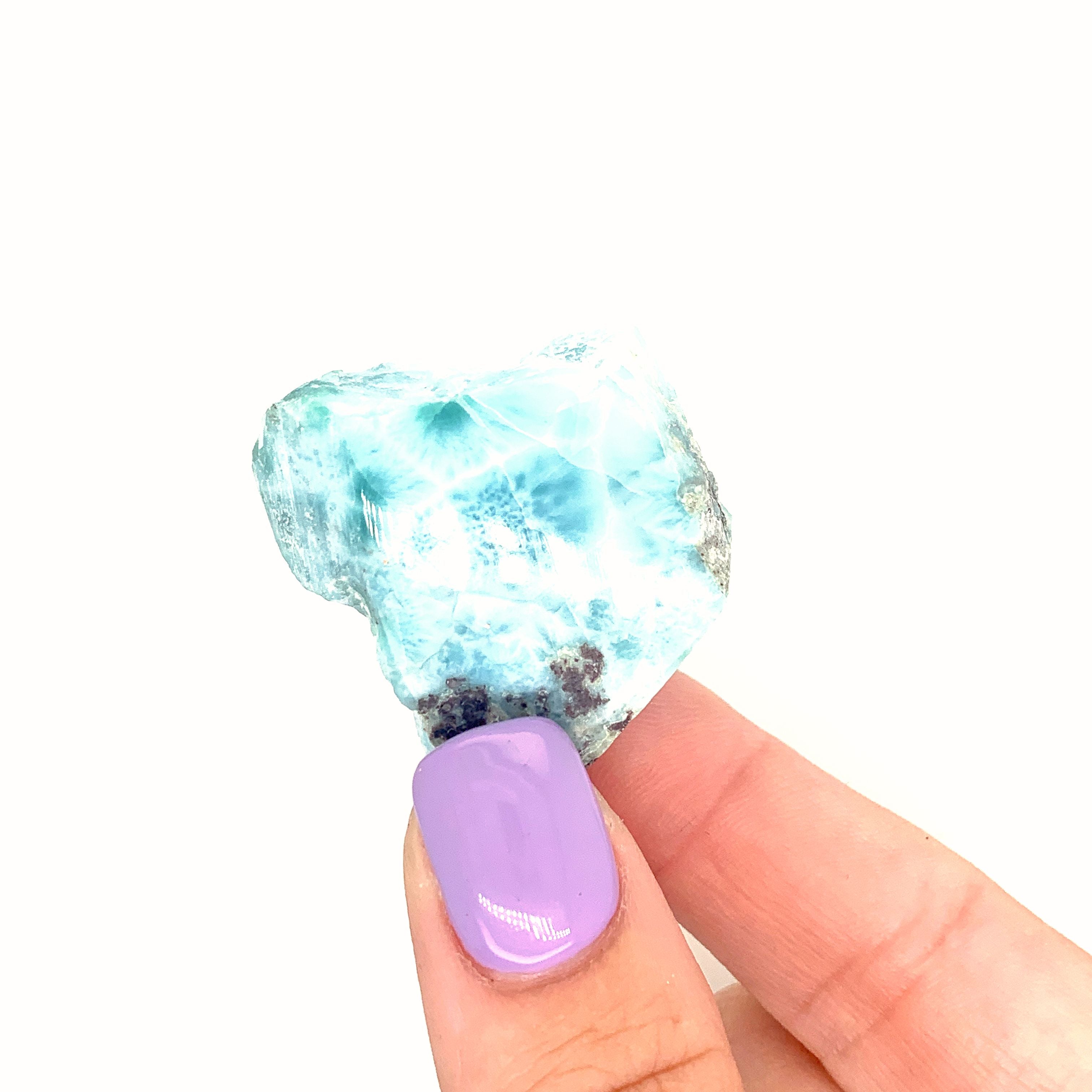 Larimar Raw  gemstone Slab