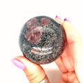 Red Spinel in Matrix Gemstone Sphere