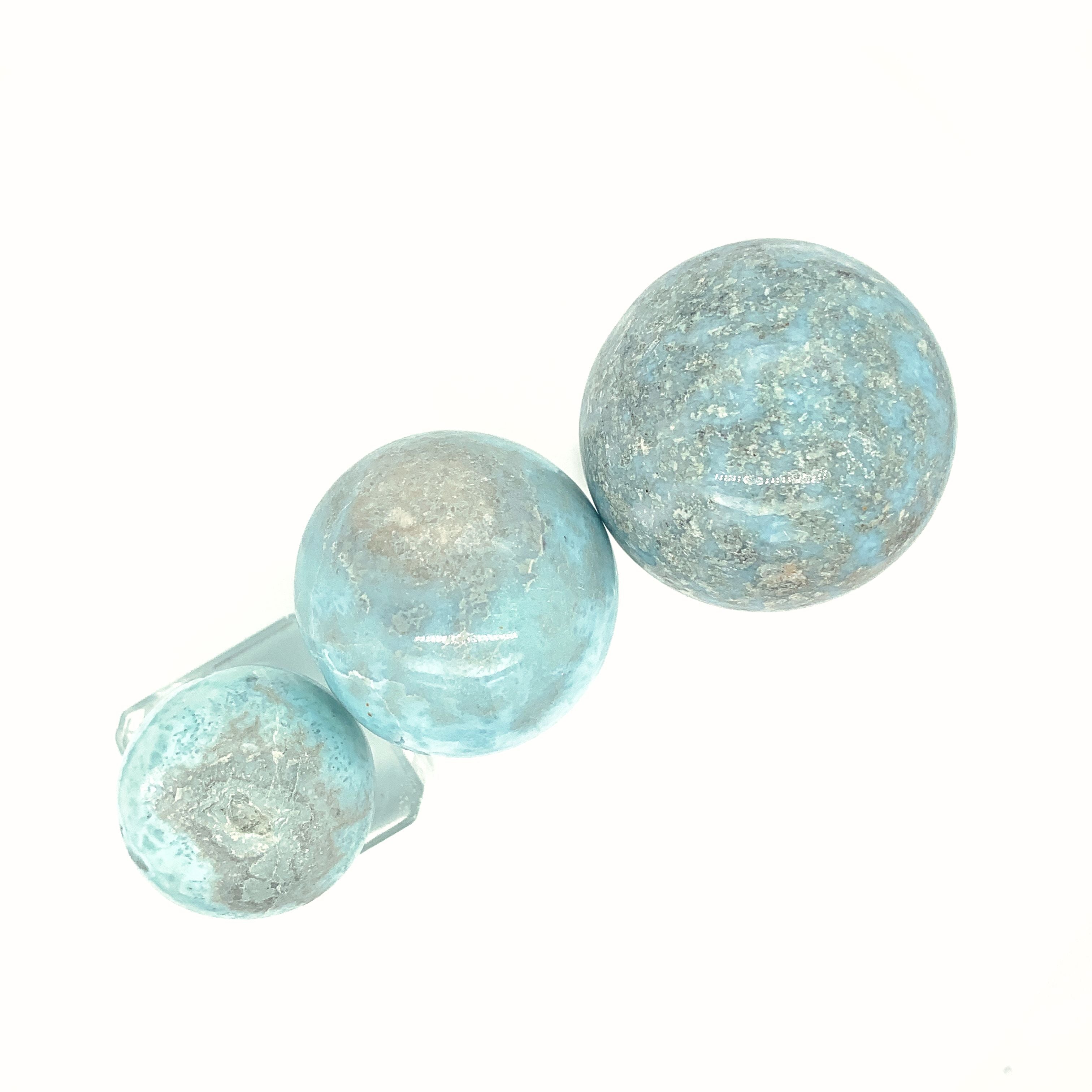 Larimar Gemstone Spheres