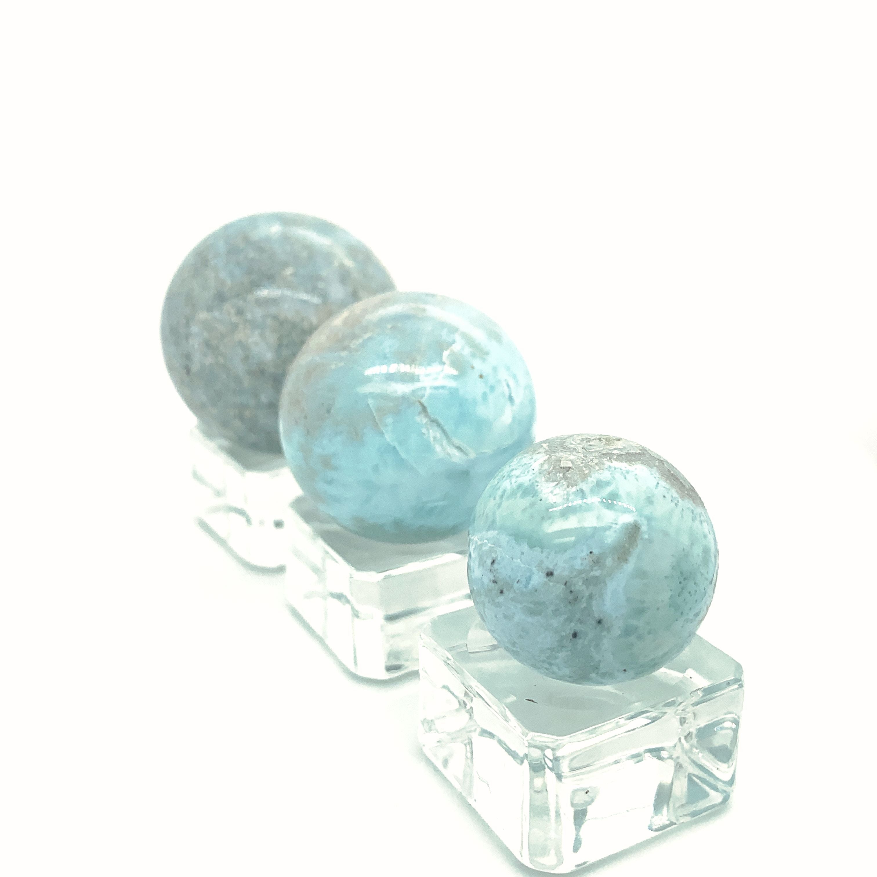 Larimar Gemstone Spheres