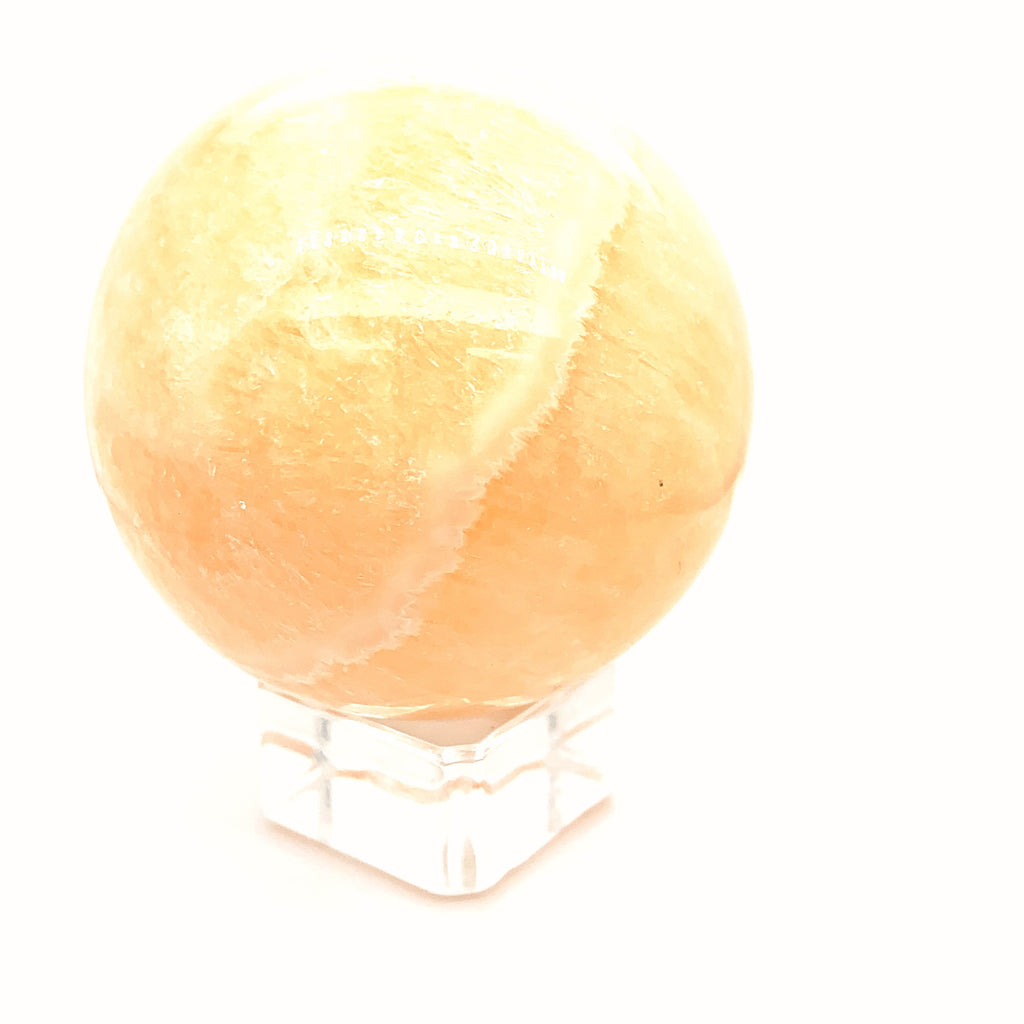 Orange Calcite Gemstone Sphere