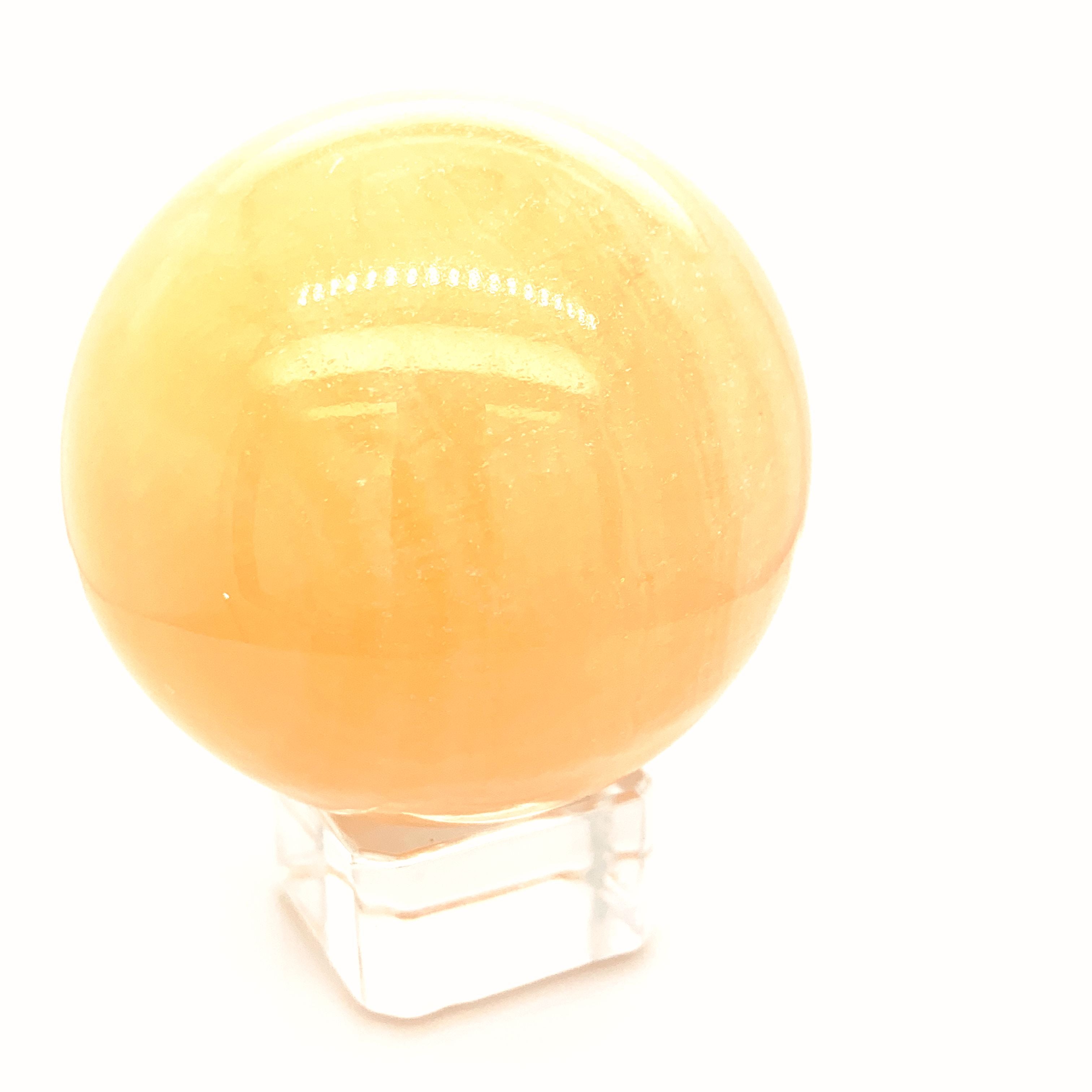 Orange Calcite Gemstone Sphere