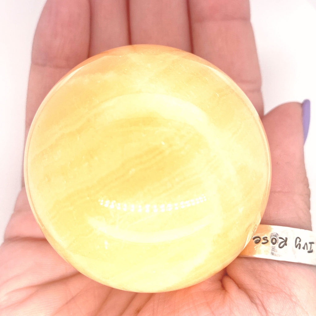 Orange Calcite Gemstone Sphere