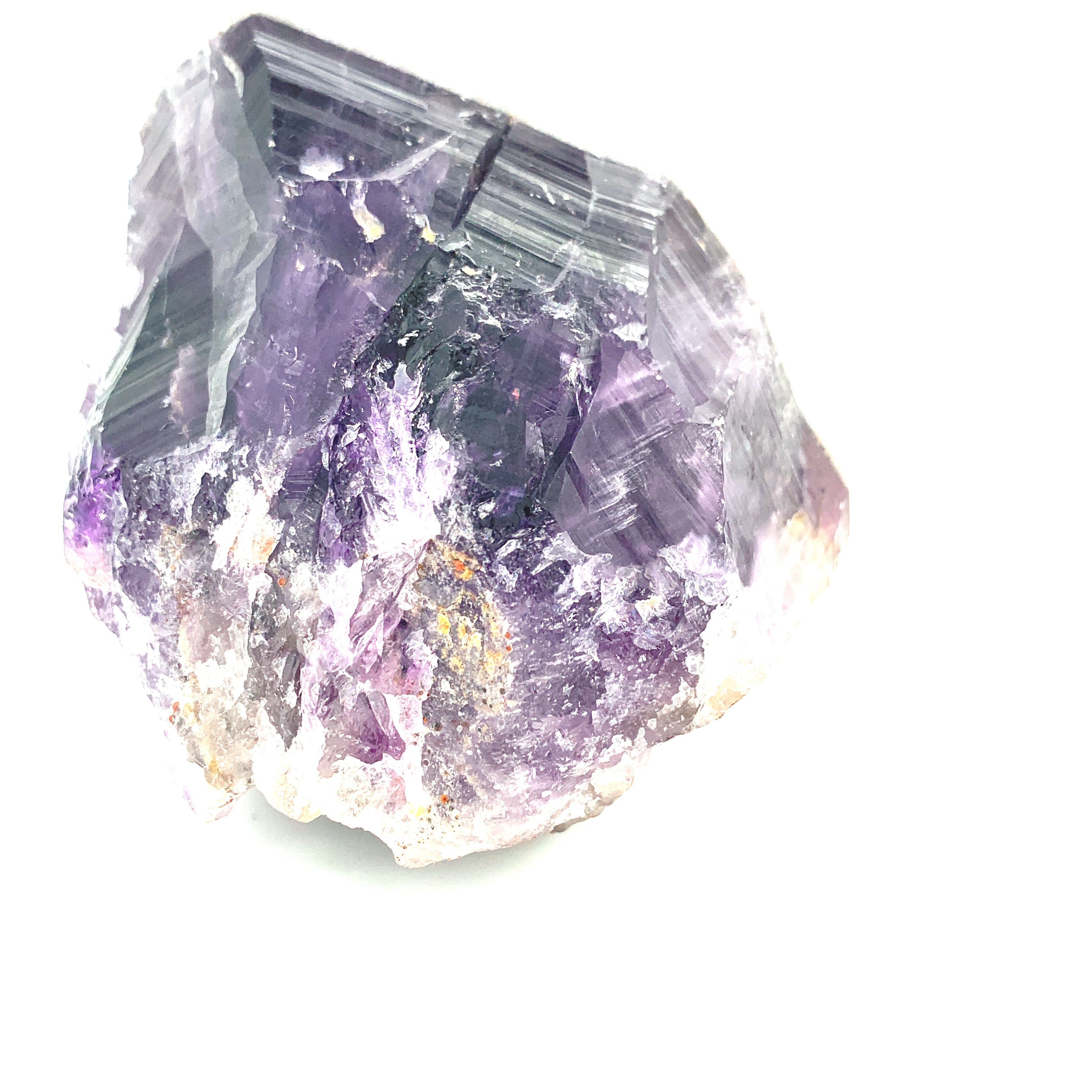Amethyst Root  with Calcite Cap Gemstone Crystal, Collector piece