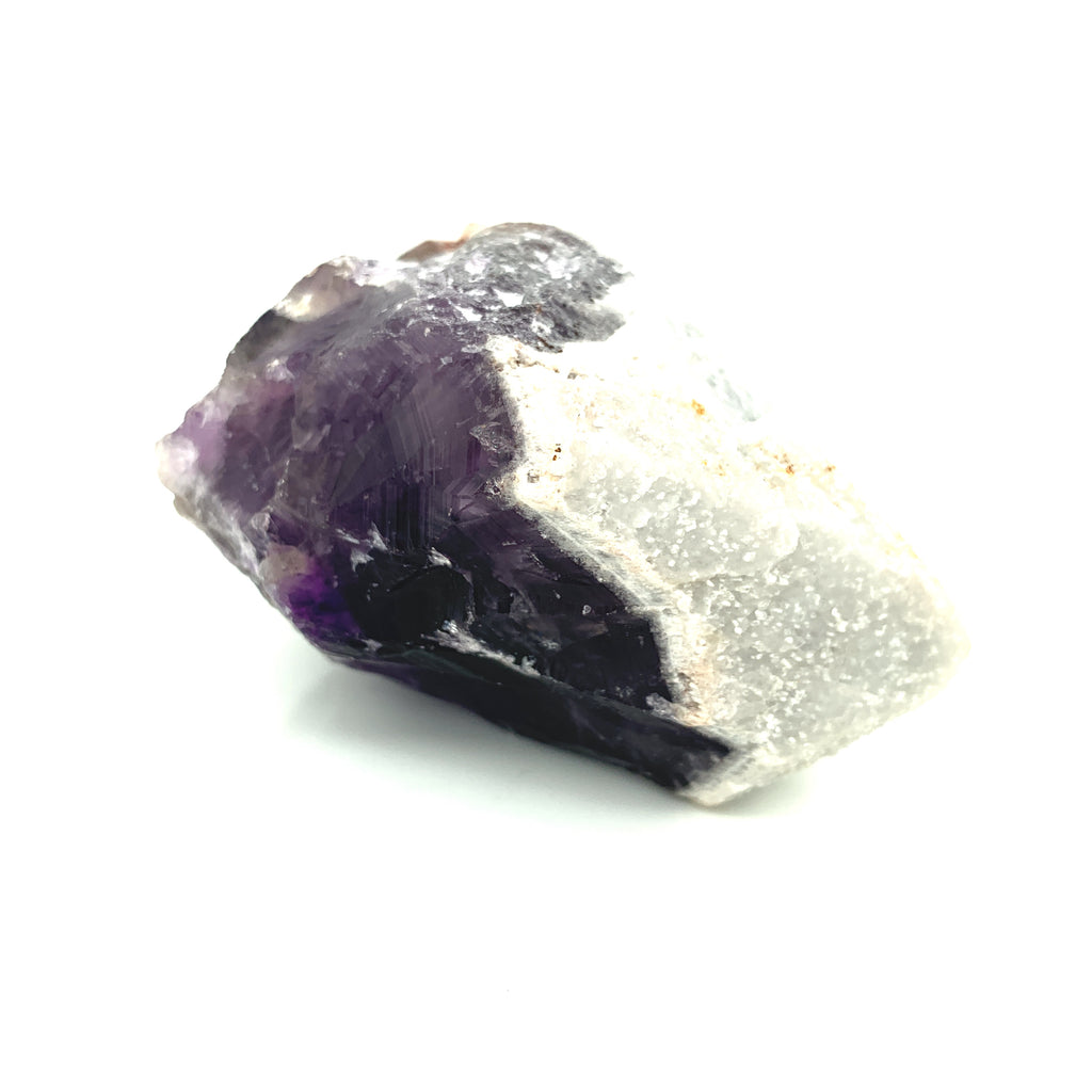 Amethyst Root  with Calcite Cap Gemstone Crystal, Collector piece