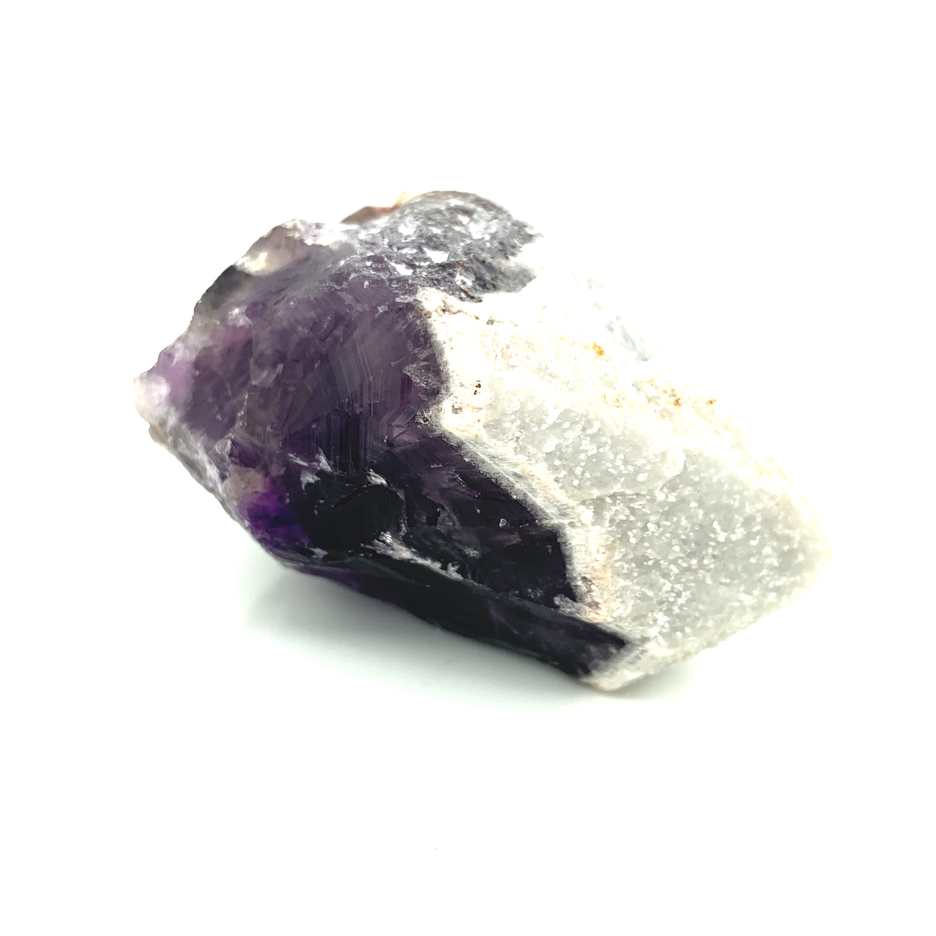 Amethyst Root  with Calcite Cap Gemstone Crystal, Collector piece