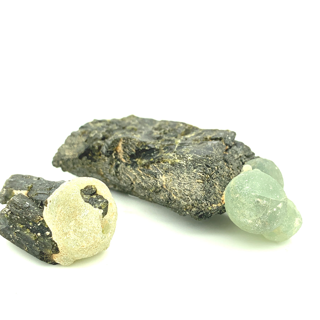 Epidote with Prehnite Raw Gemstones