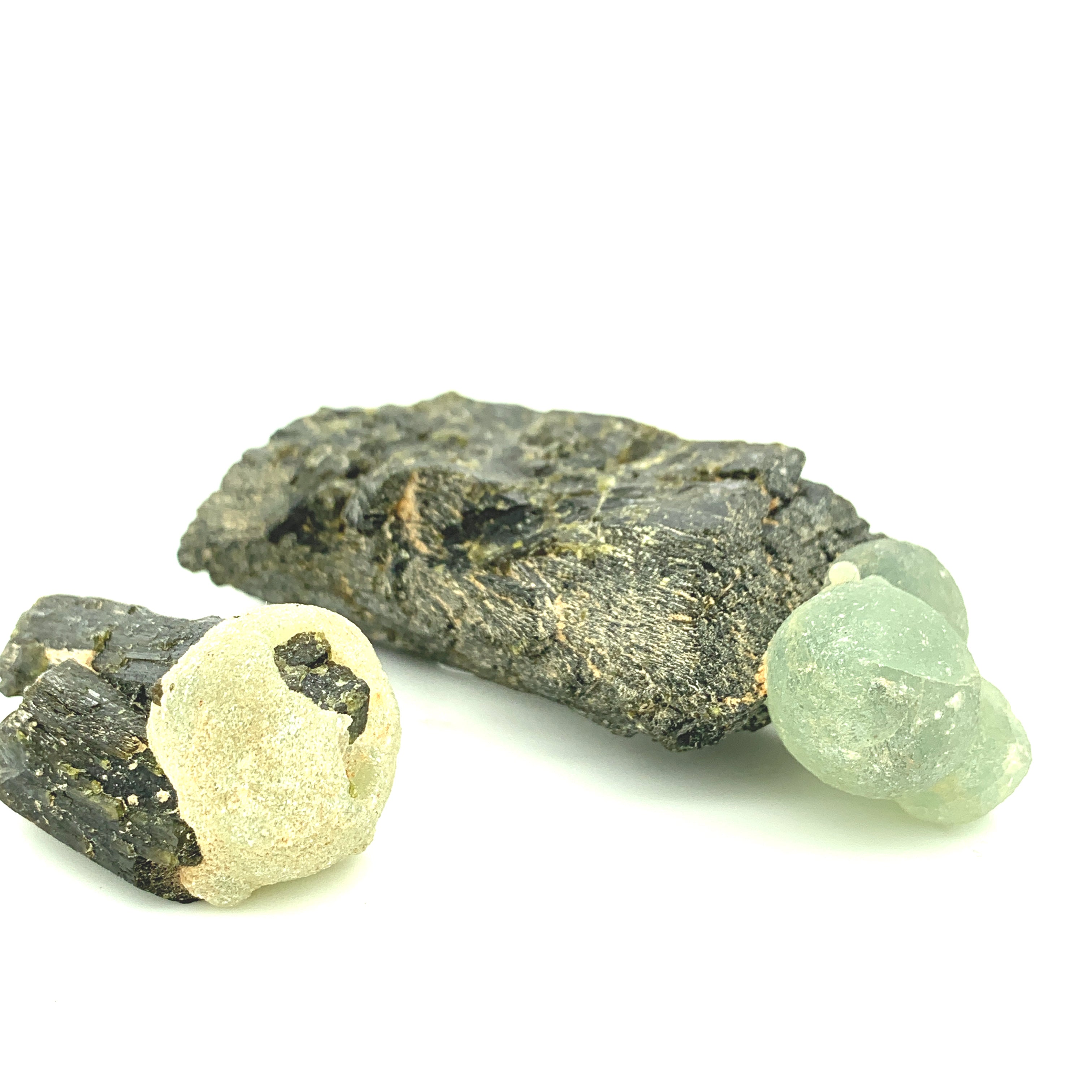 Epidote with Prehnite Raw Gemstones