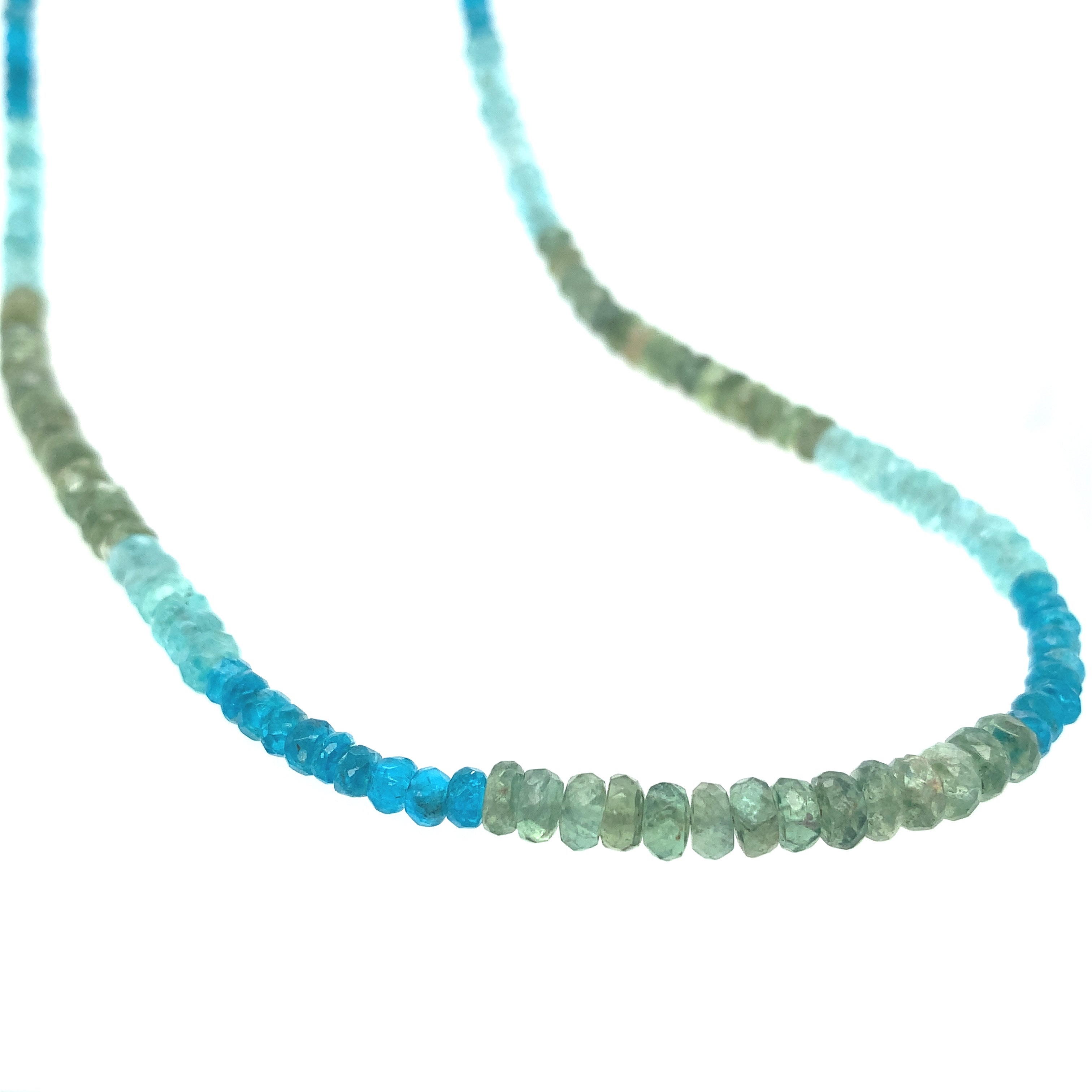Genuine Blue Fluorite sterling silver necklace, blue and Sterling Silver Necklace