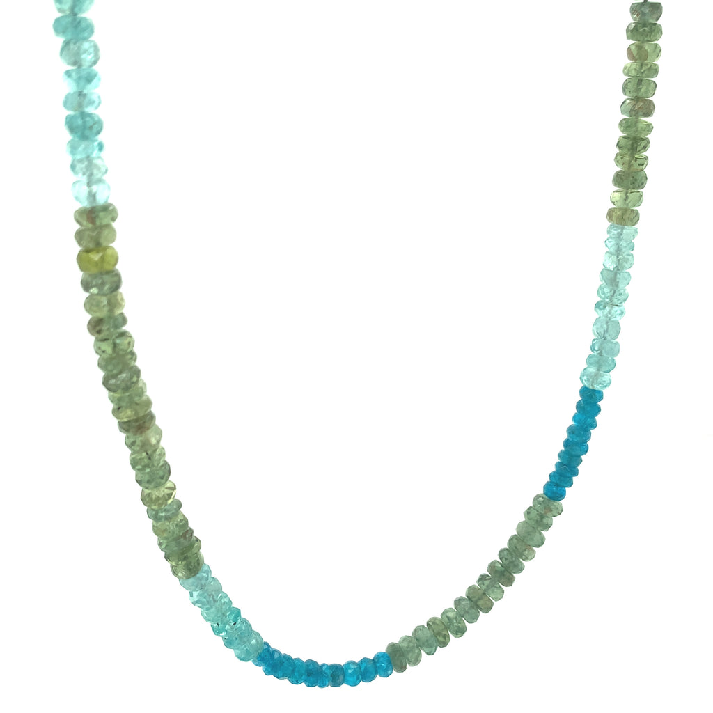 Genuine Blue Fluorite sterling silver necklace, blue and Sterling Silver Necklace