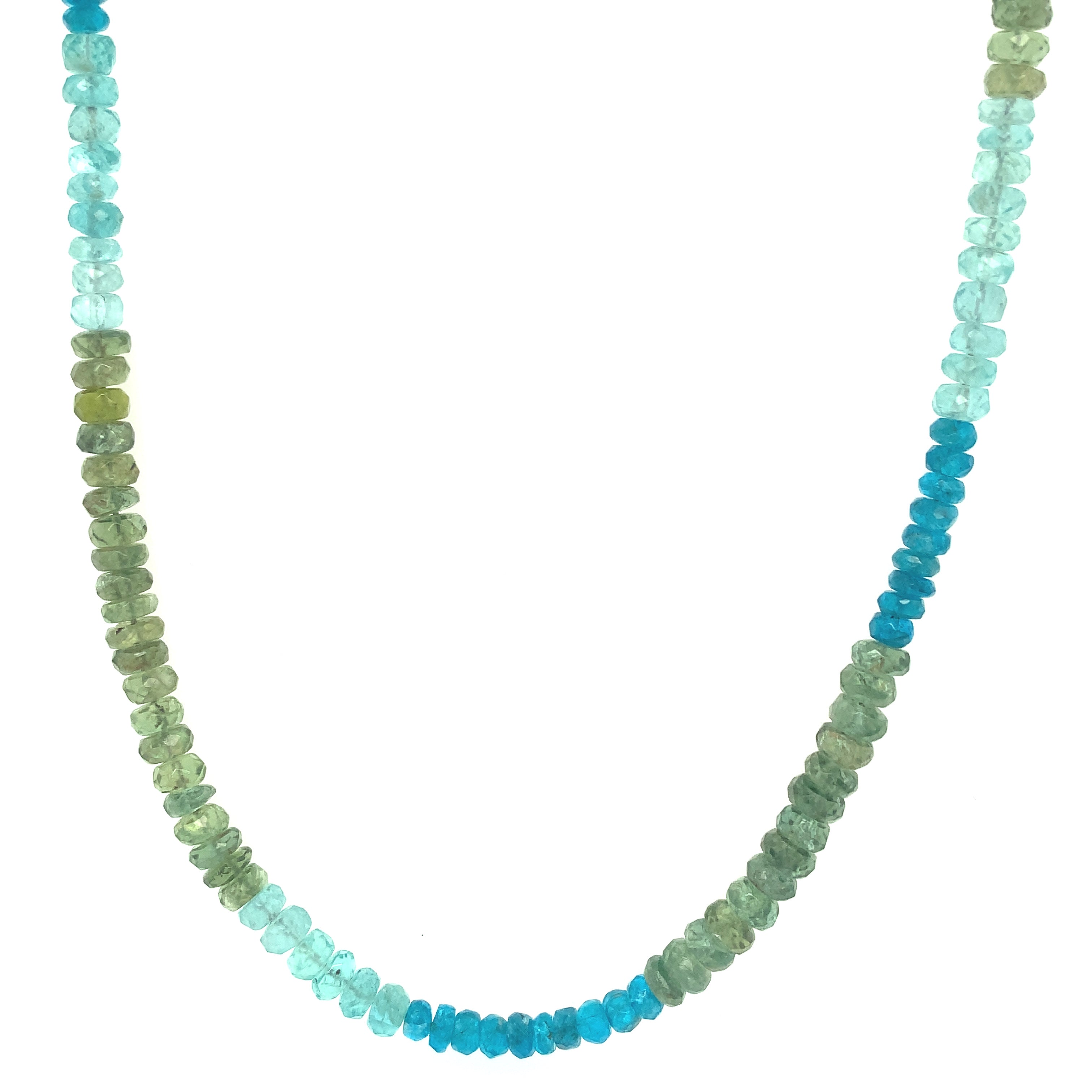 Genuine Blue Fluorite sterling silver necklace, blue and Sterling Silver Necklace