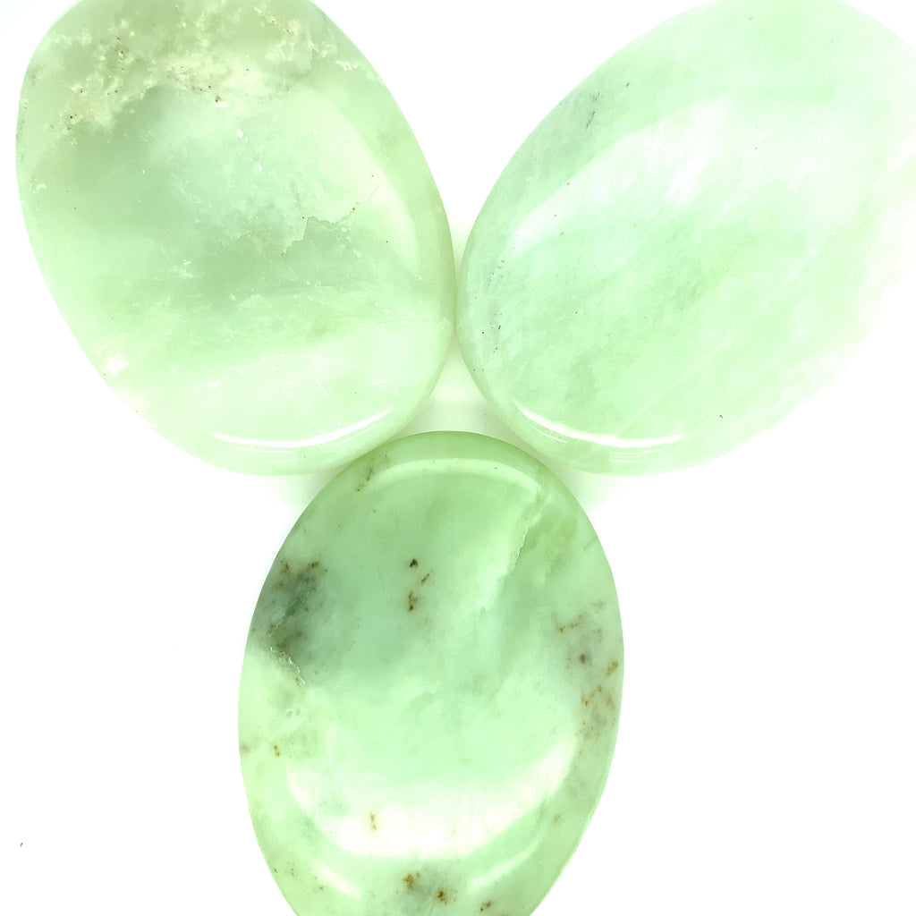 Jadeite, Green, Gemstone Palm Stones