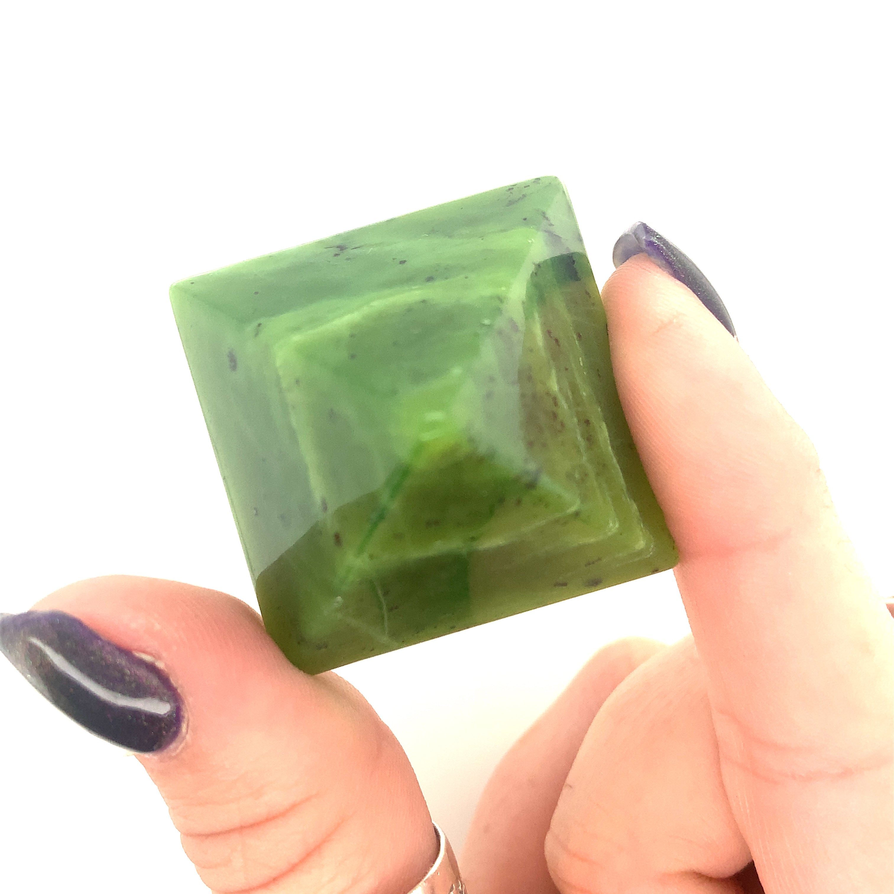 Jade, Green Gemstone Pyramid
