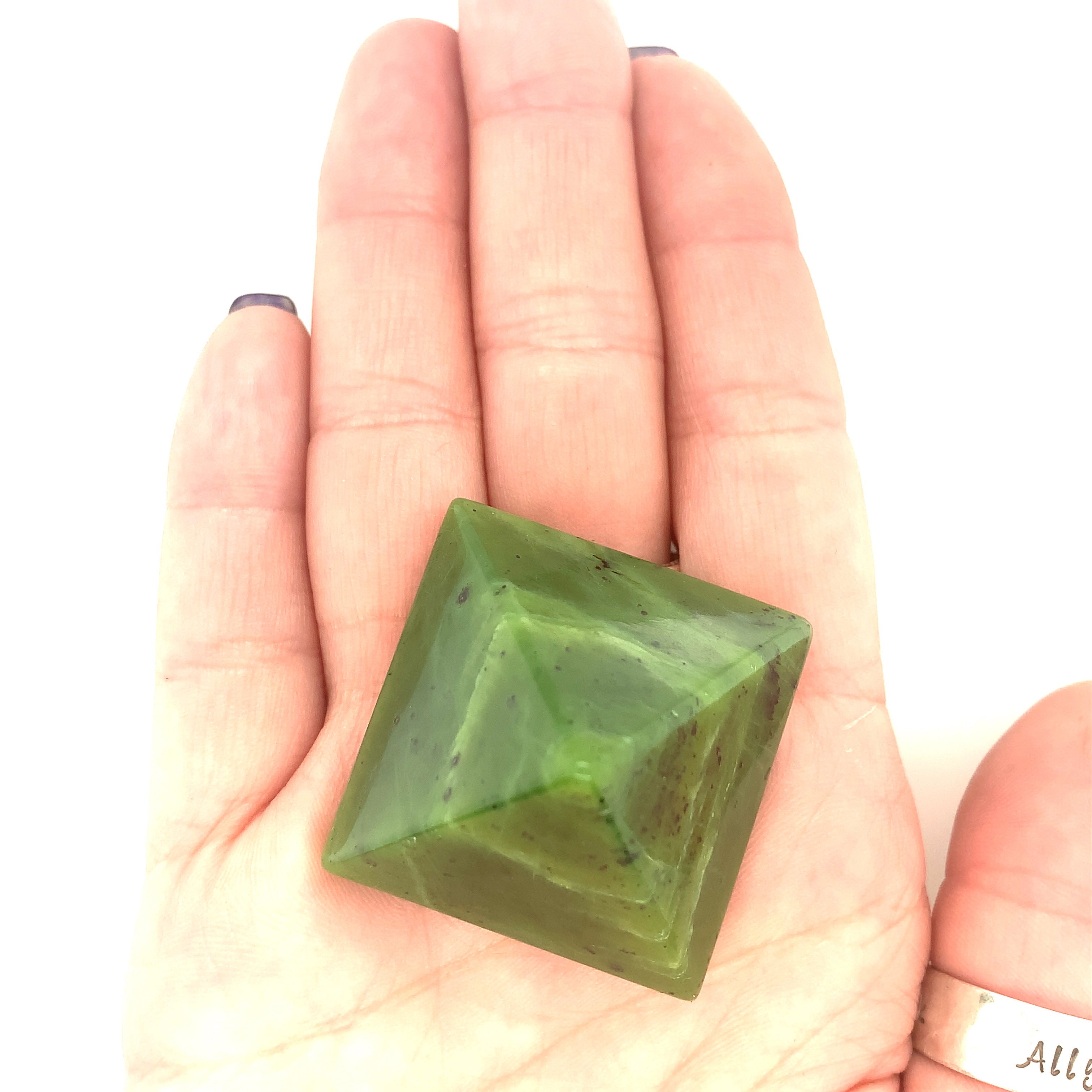 Jade, Green Gemstone Pyramid