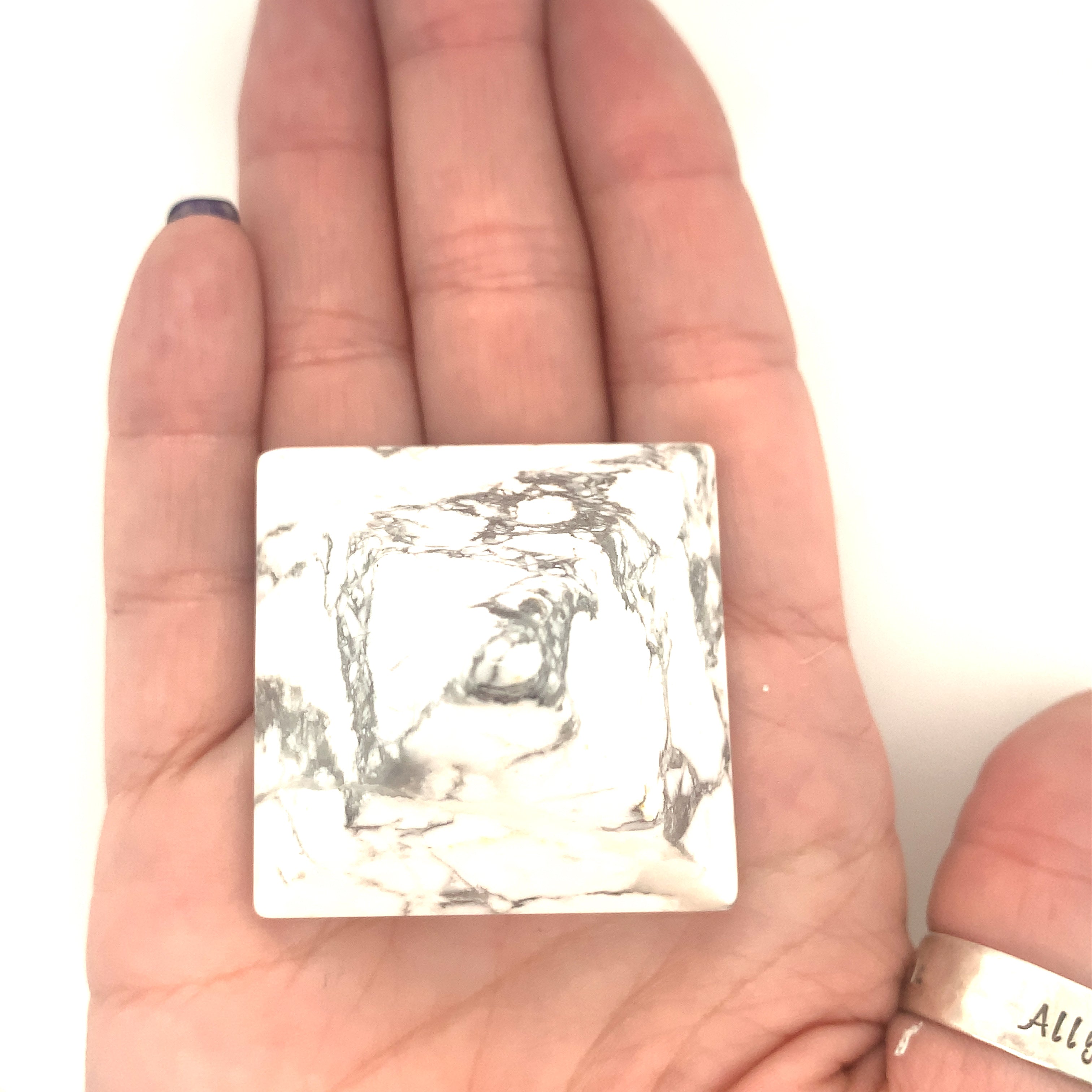 Howlite  gemstone pyramid