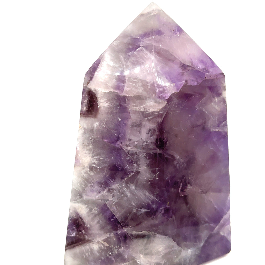 Chevron Amethyst Gemstone Tower