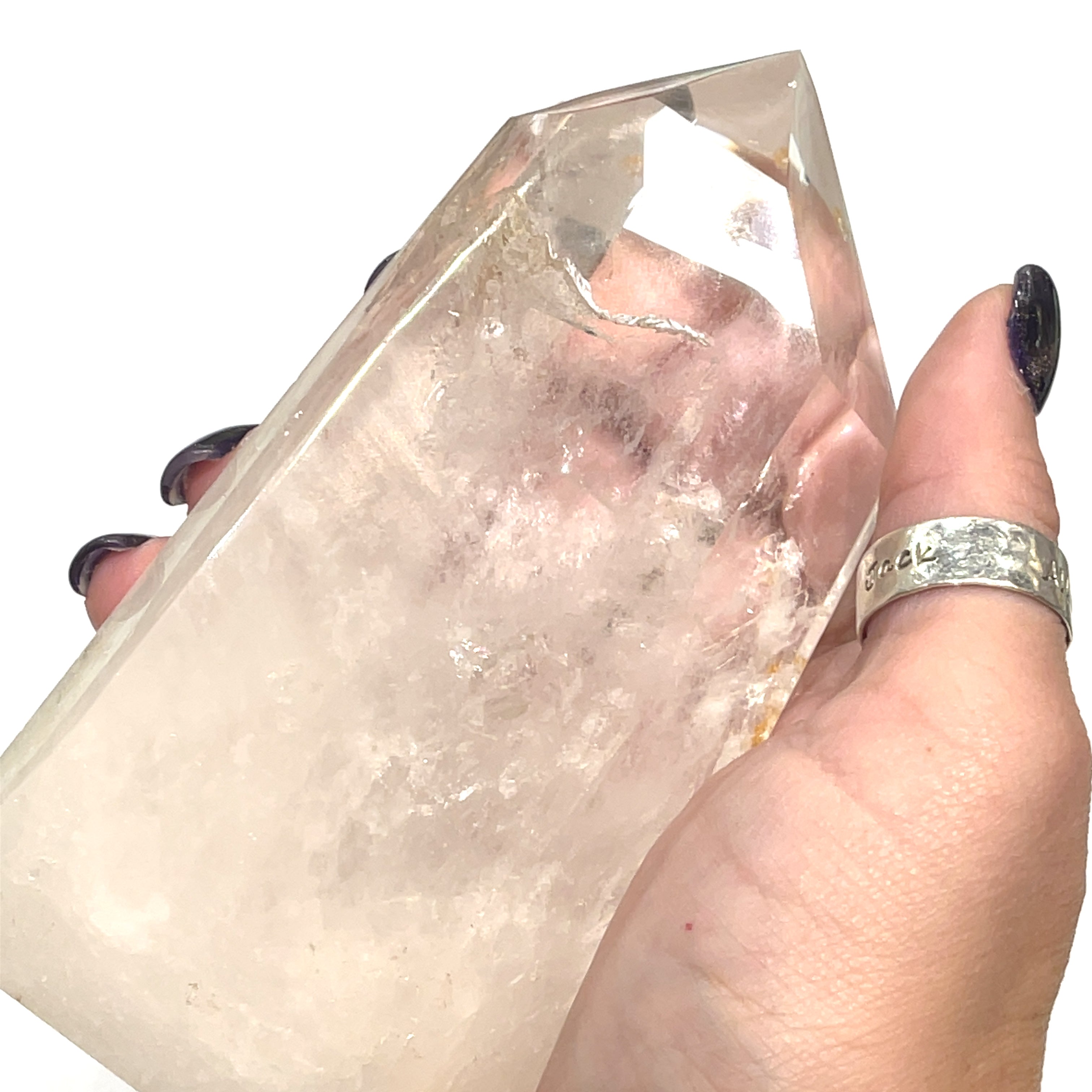 Clear quartz Gemstone Tower