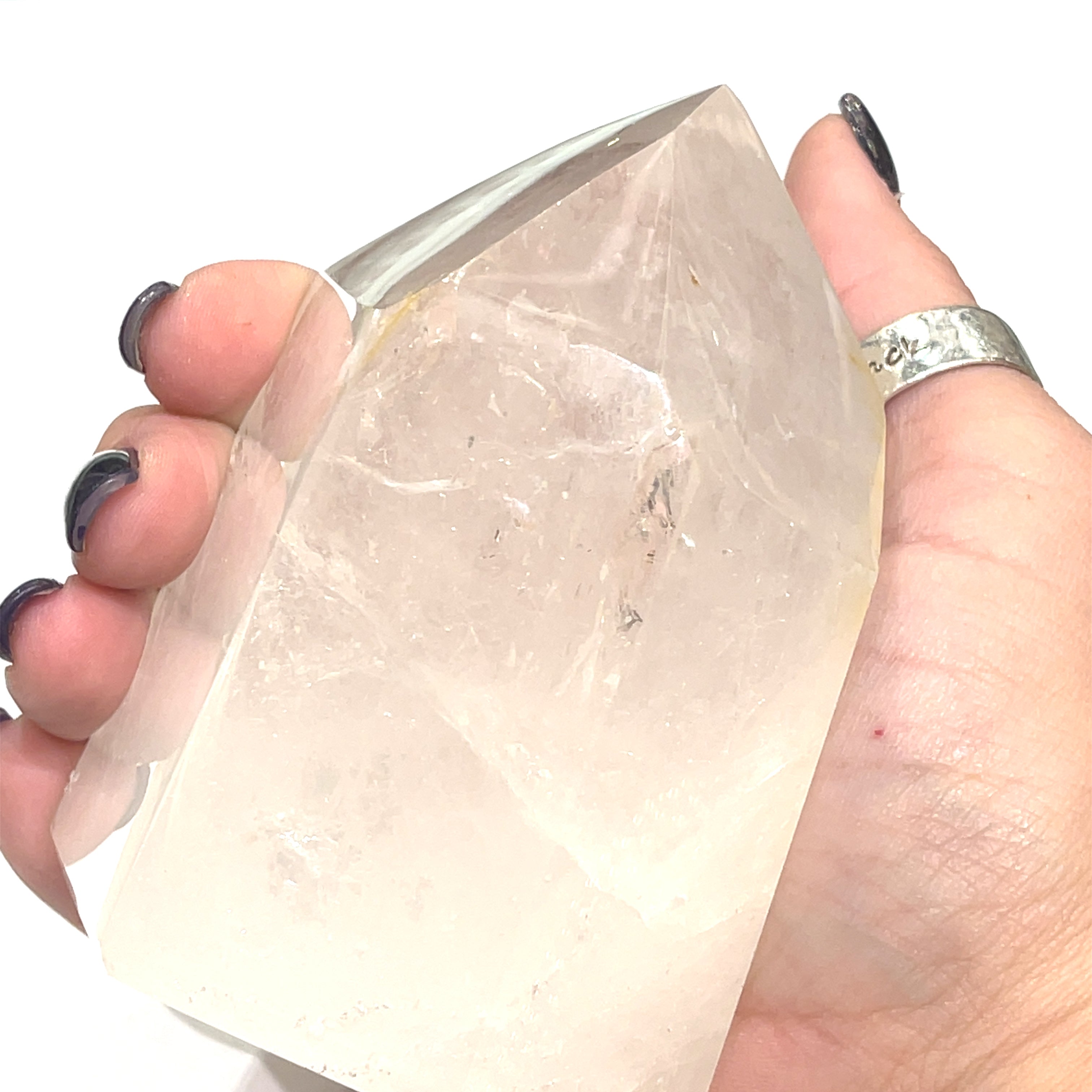 Clear quartz Gemstone Tower