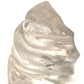 Clear Quartz Gemstone Flame carvings