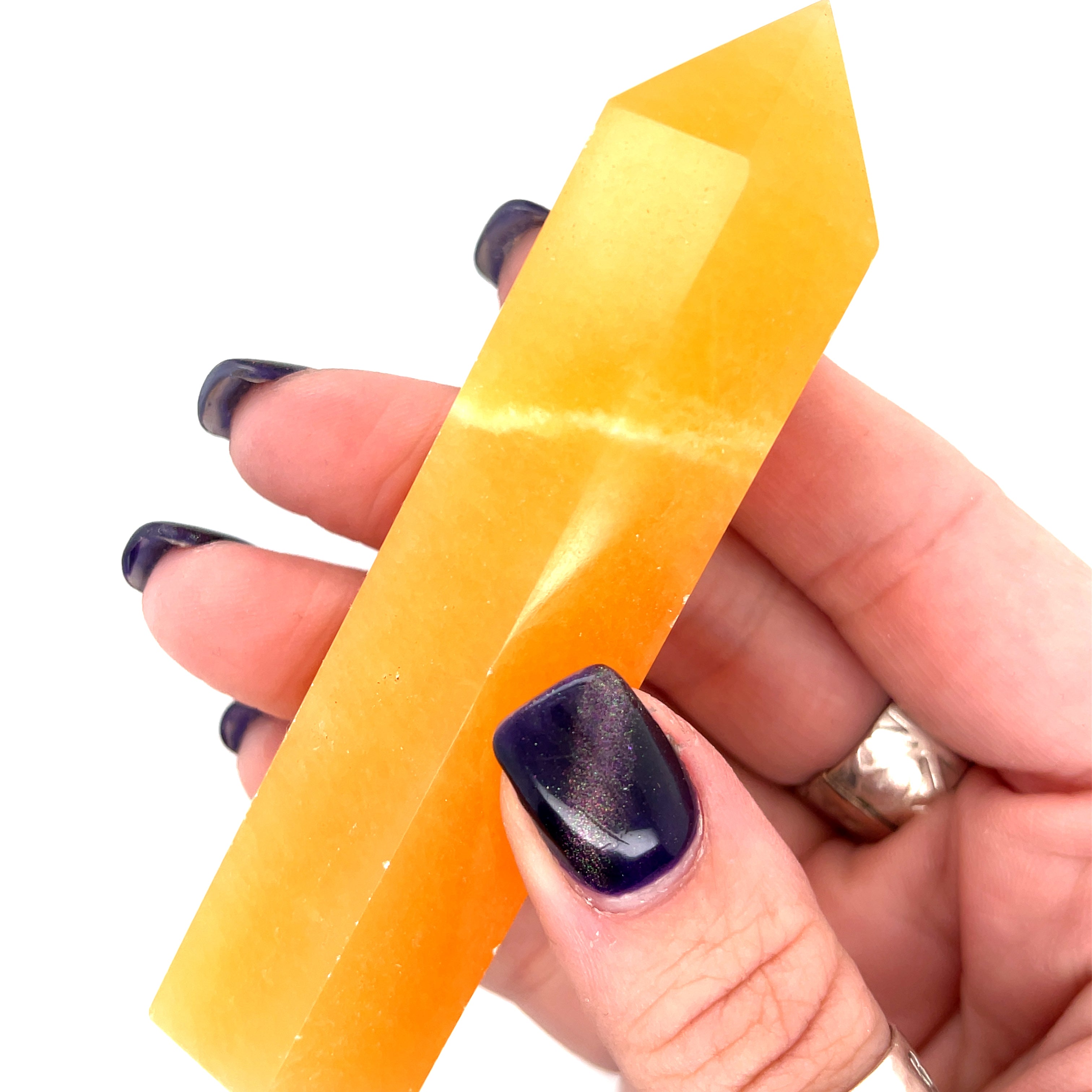 Orange Calcite Gemstone Tower