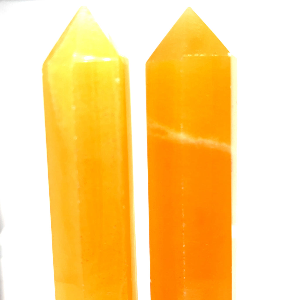 Orange Calcite Gemstone Tower