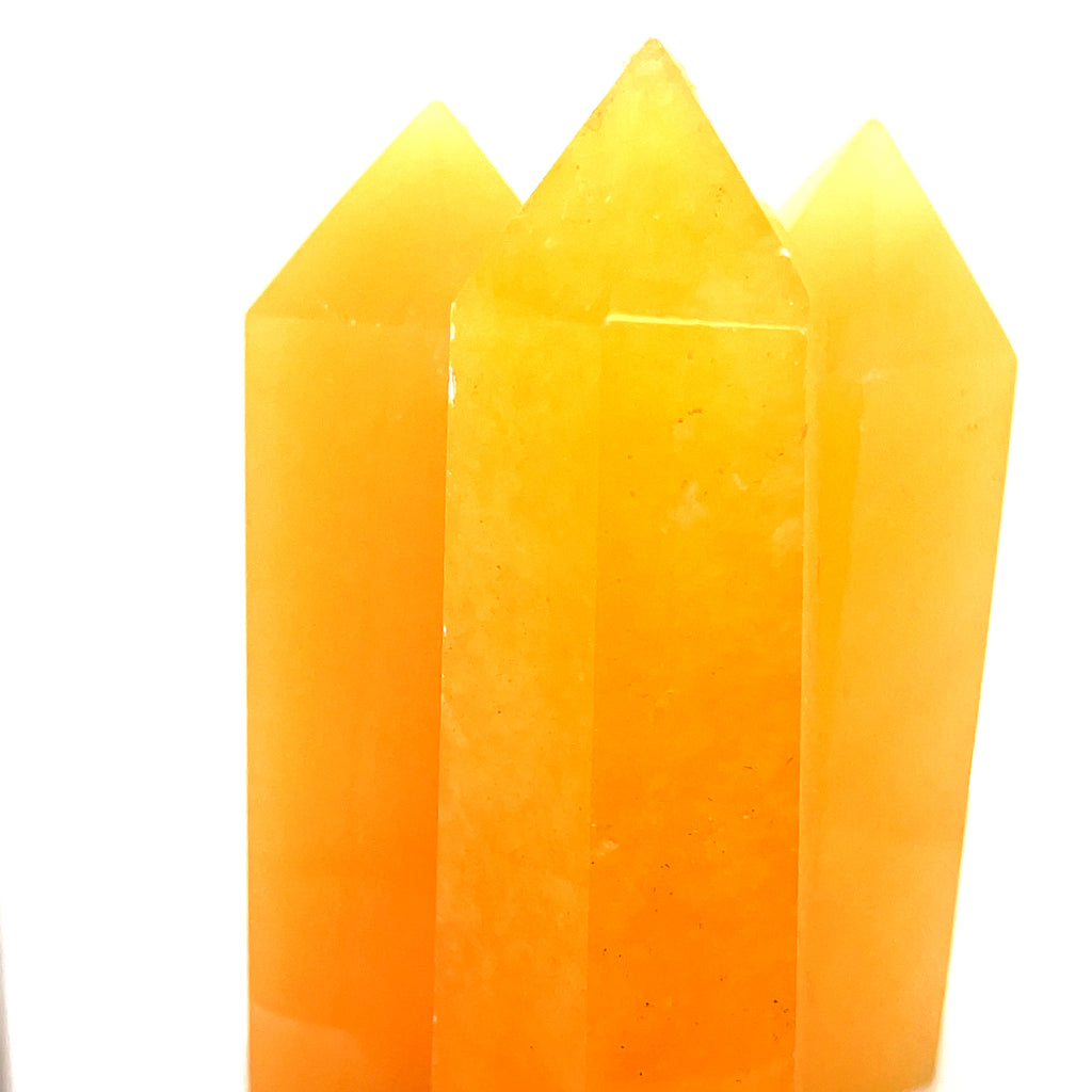 Orange Calcite Gemstone Tower