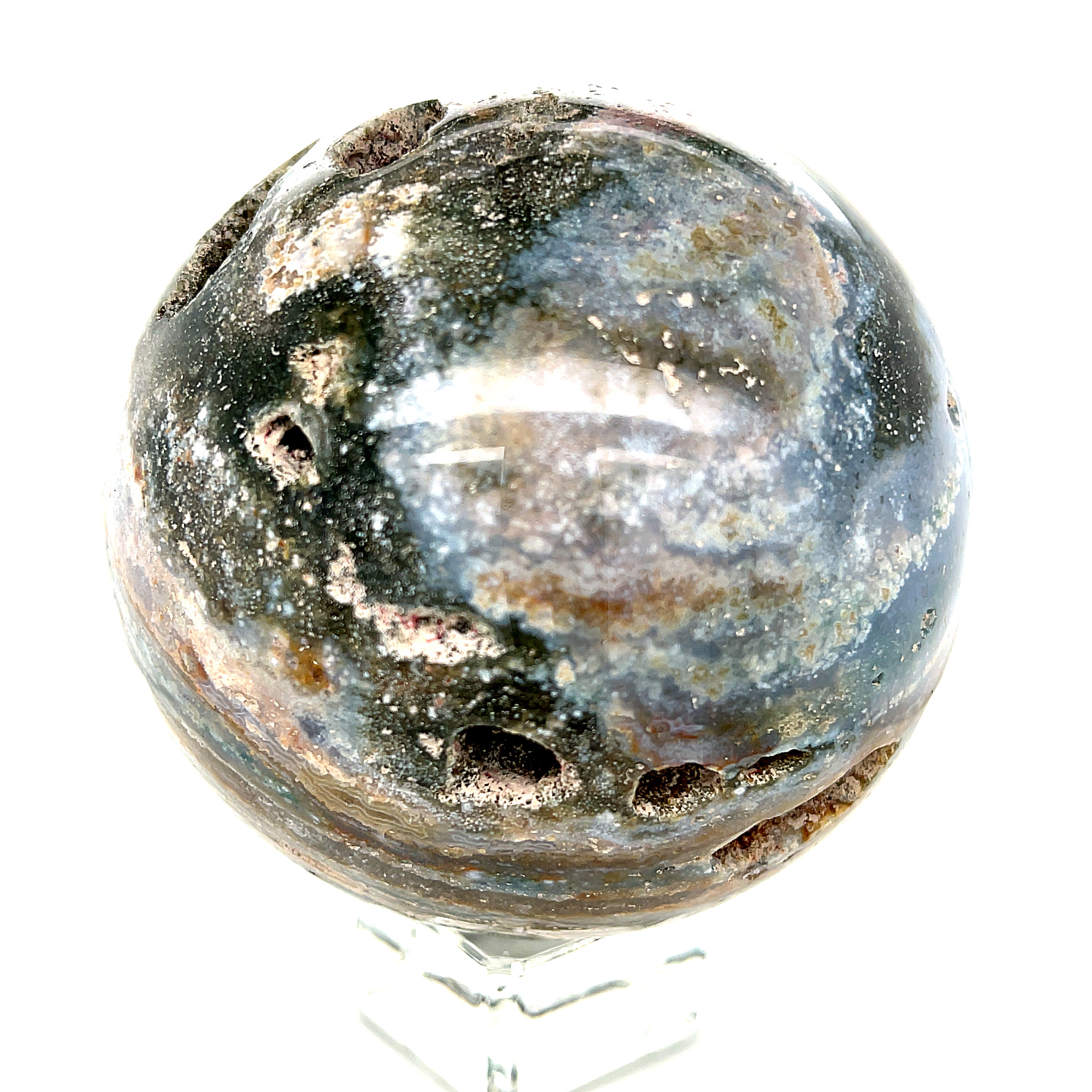 Ocean Jasper Gemstone Sphere