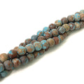 Blue Landscape gemstone strands, jewelry supplies