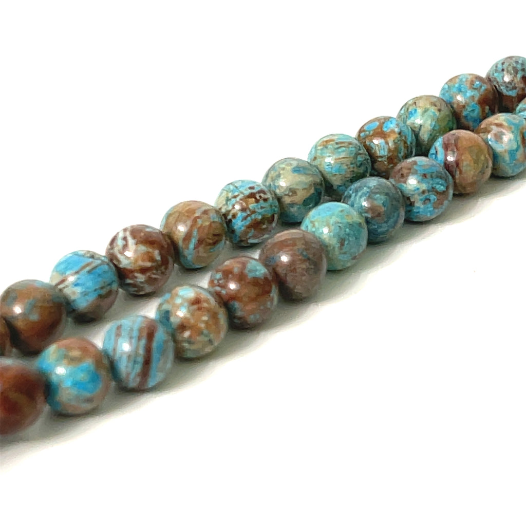Blue Landscape gemstone strands, jewelry supplies