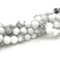 White Howlite Gemstone Strands, Jewelry supplies