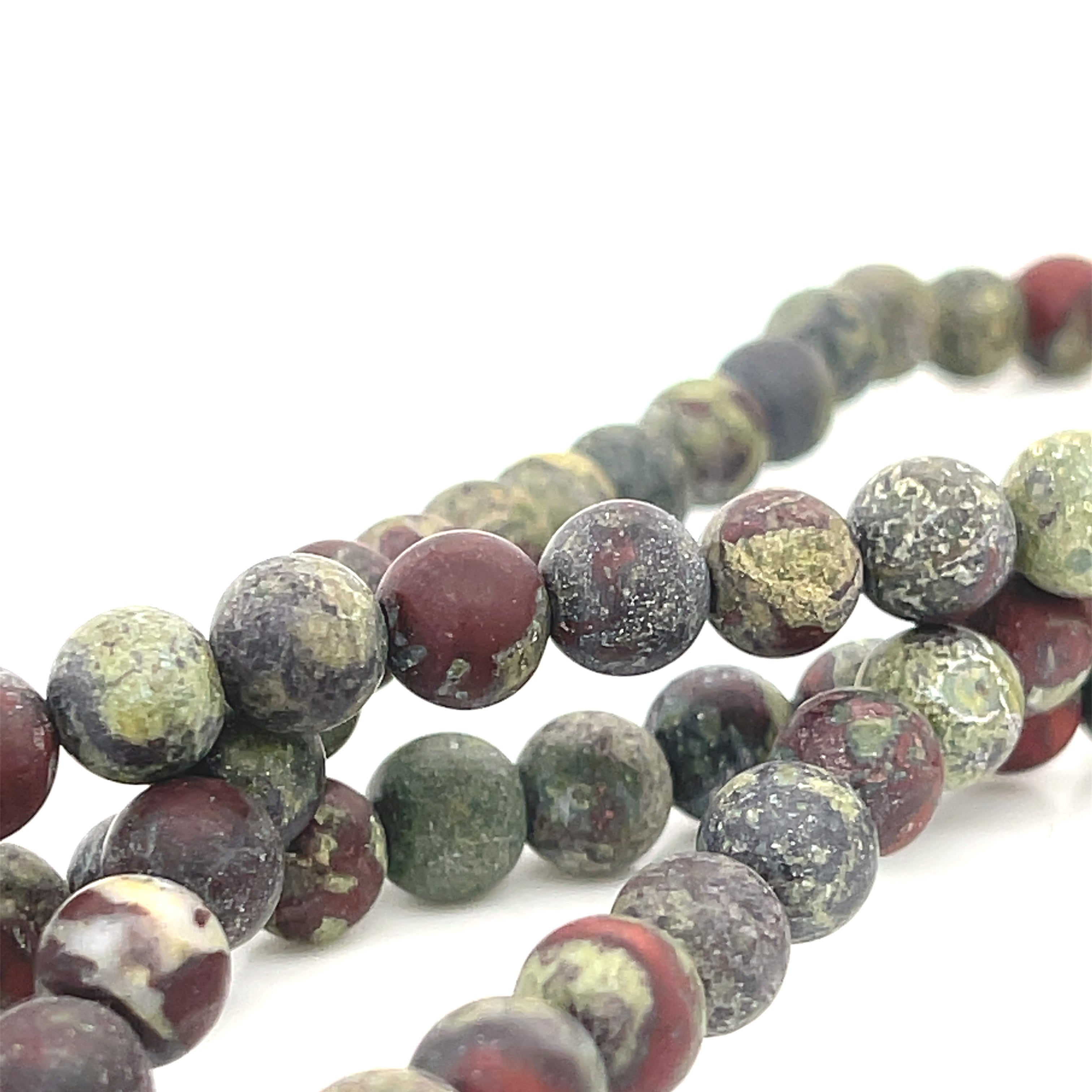 Dragon Blood Jasper Gemstone Strands, Jewelry Supplies