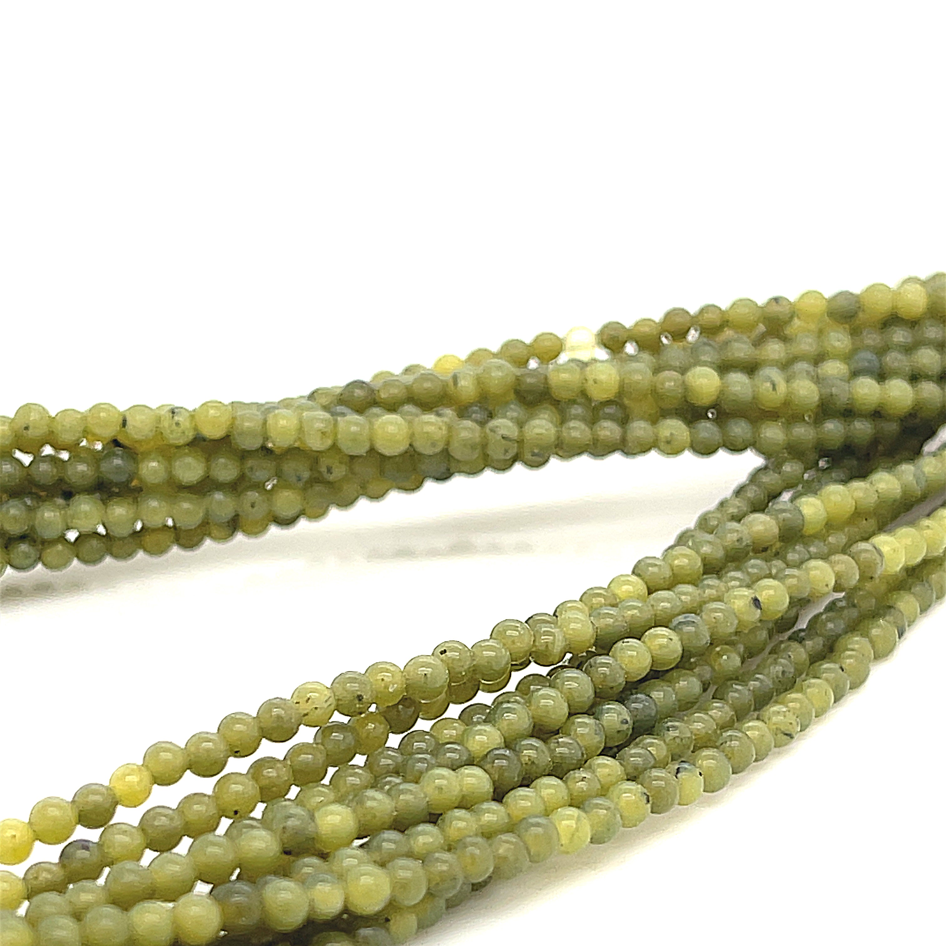 Green Jade Gemstone Strands
