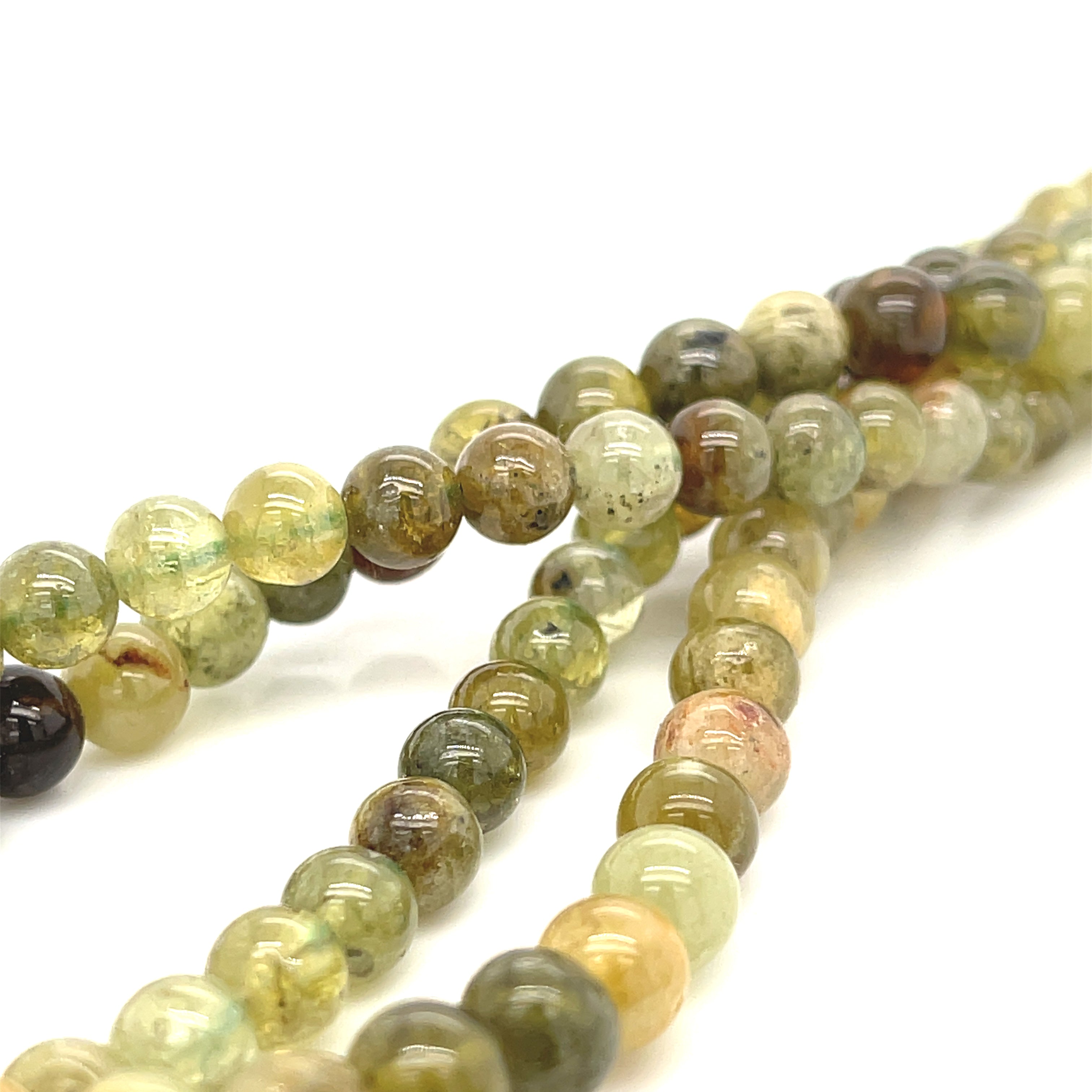 Green Garnet Gemstone Strands
