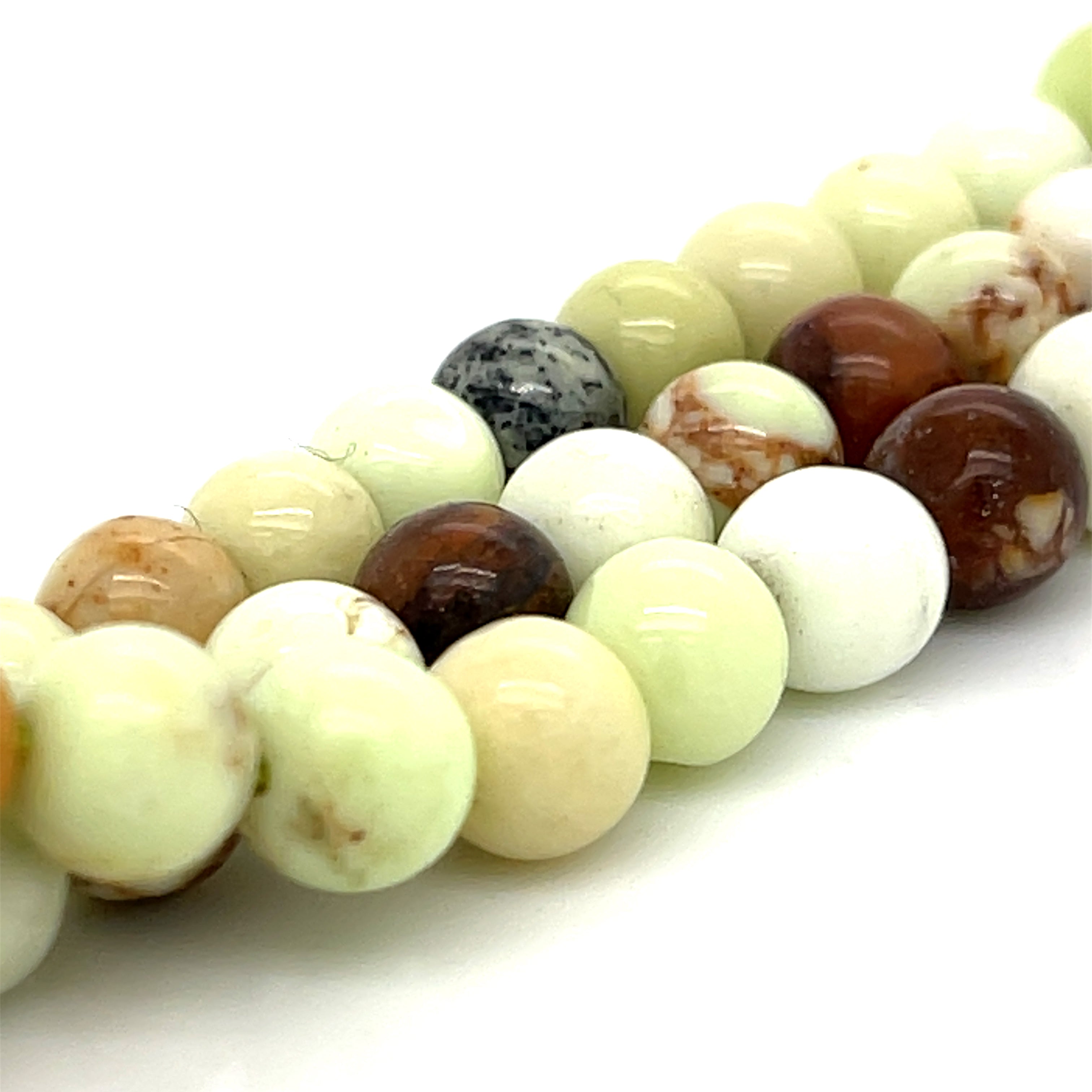 Lemon Chrysoprase gemstone strands