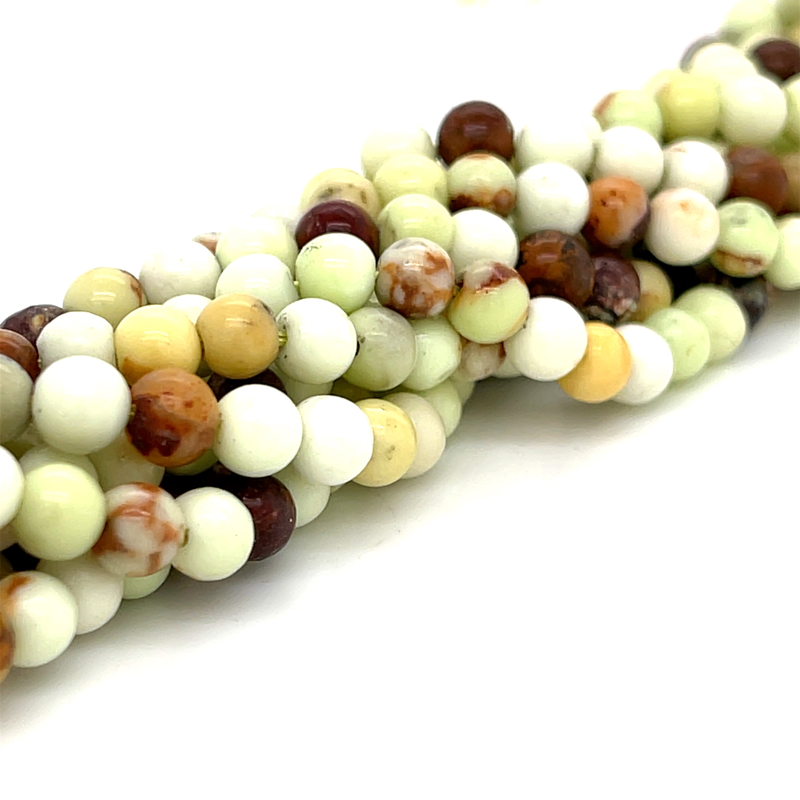 Lemon Chrysoprase gemstone strands