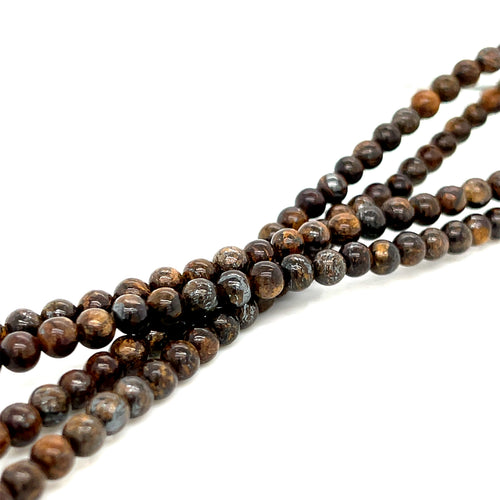 Bronzite Gemstone Strand, Jewelry supplies