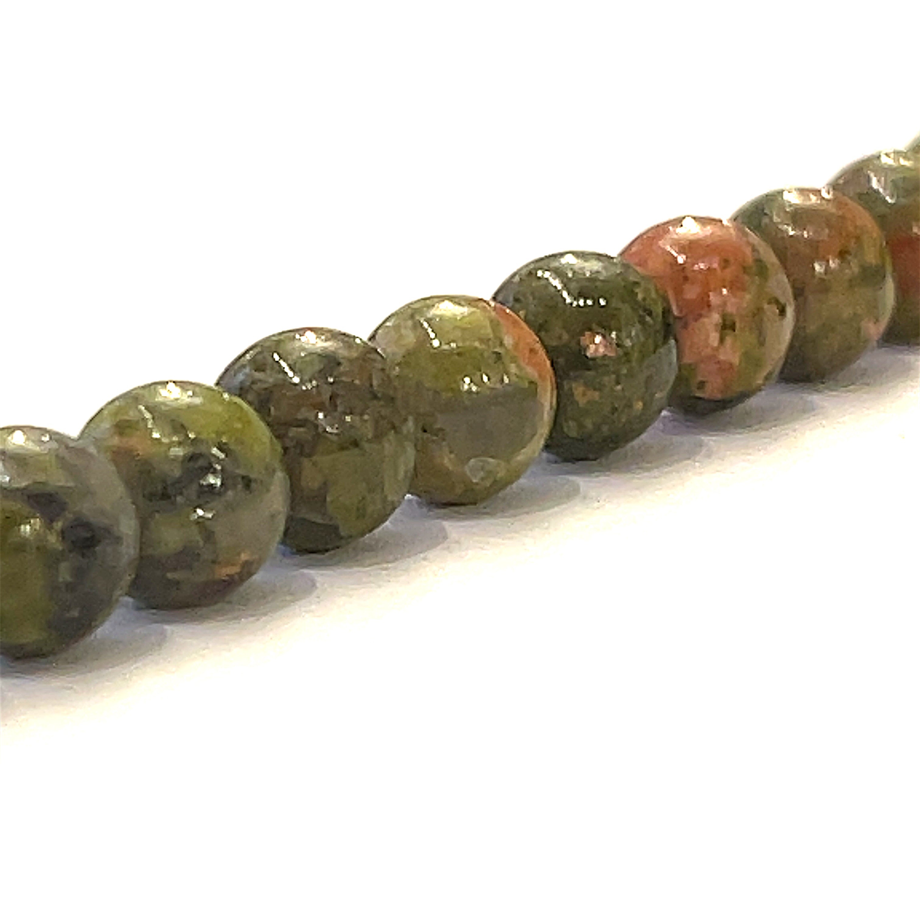 Unakite Gemstone Strands, Jewelry supplies