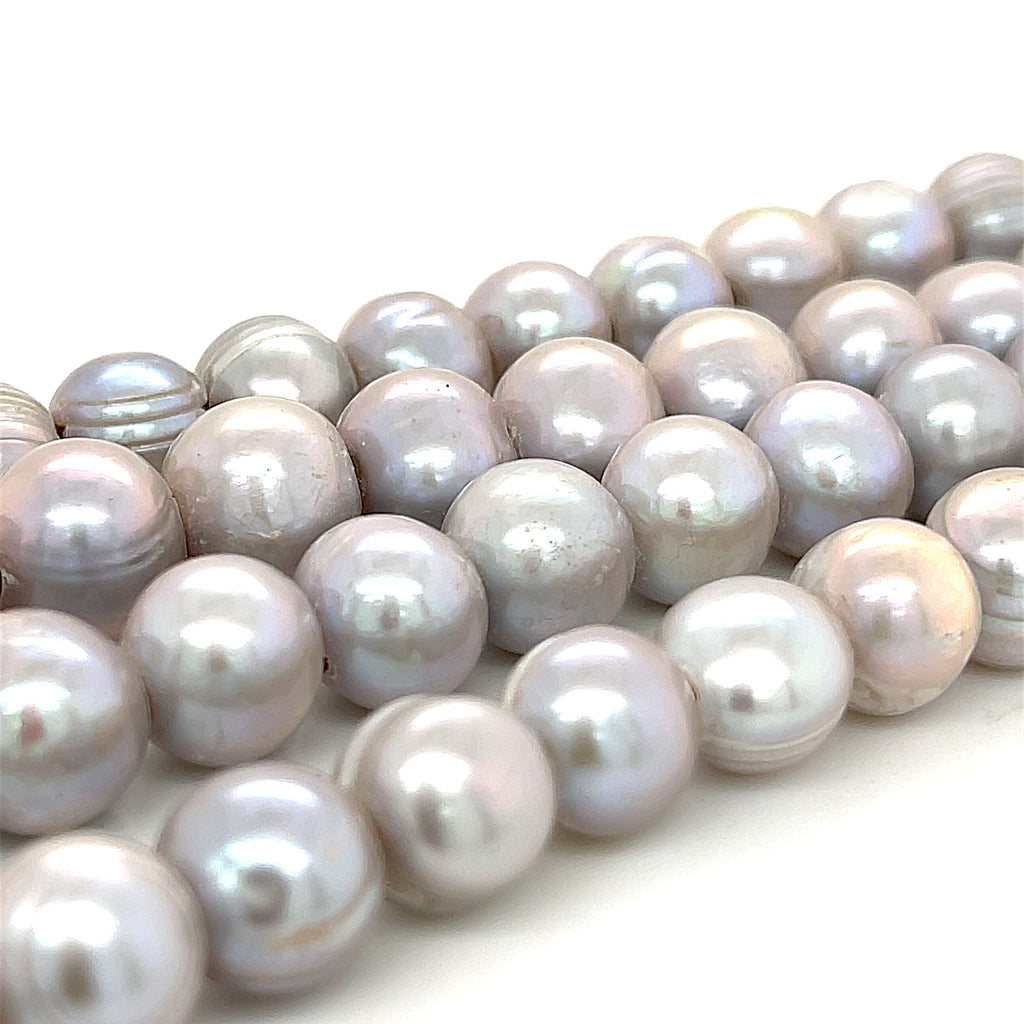 Fresh Water Rice Pearl, large hole, Fresh Water Pearl Strands