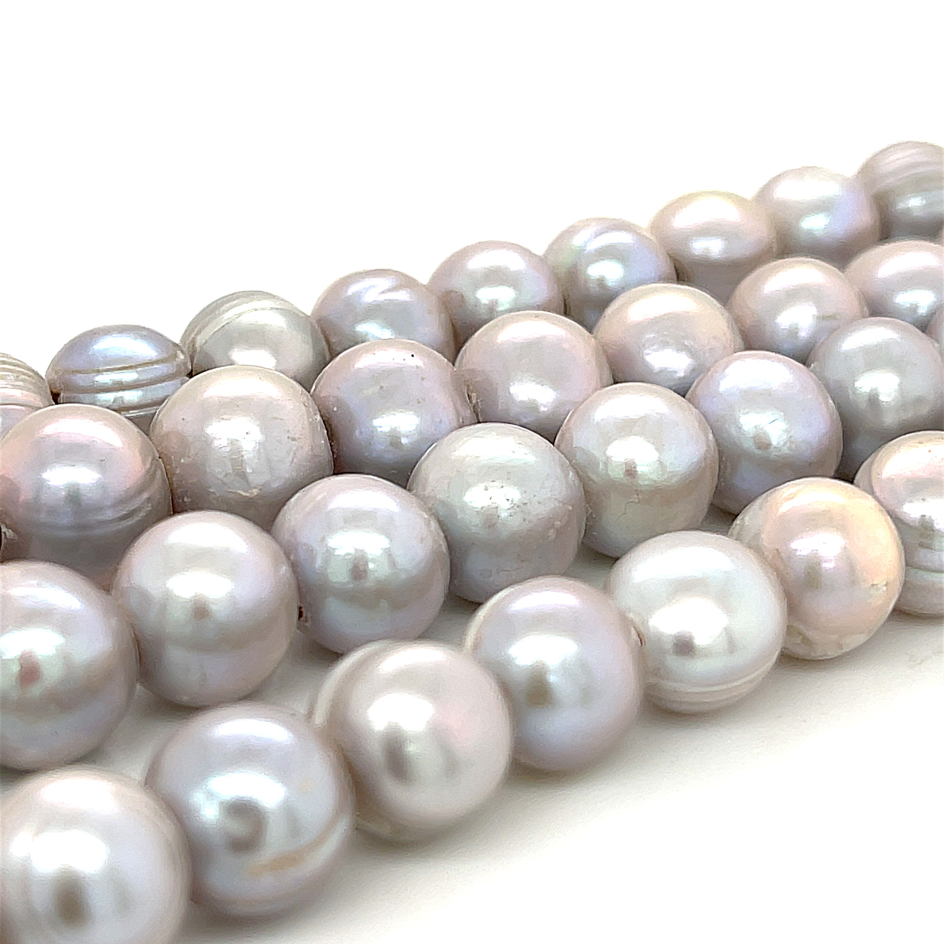 Fresh Water Rice Pearl, large hole, Fresh Water Pearl Strands