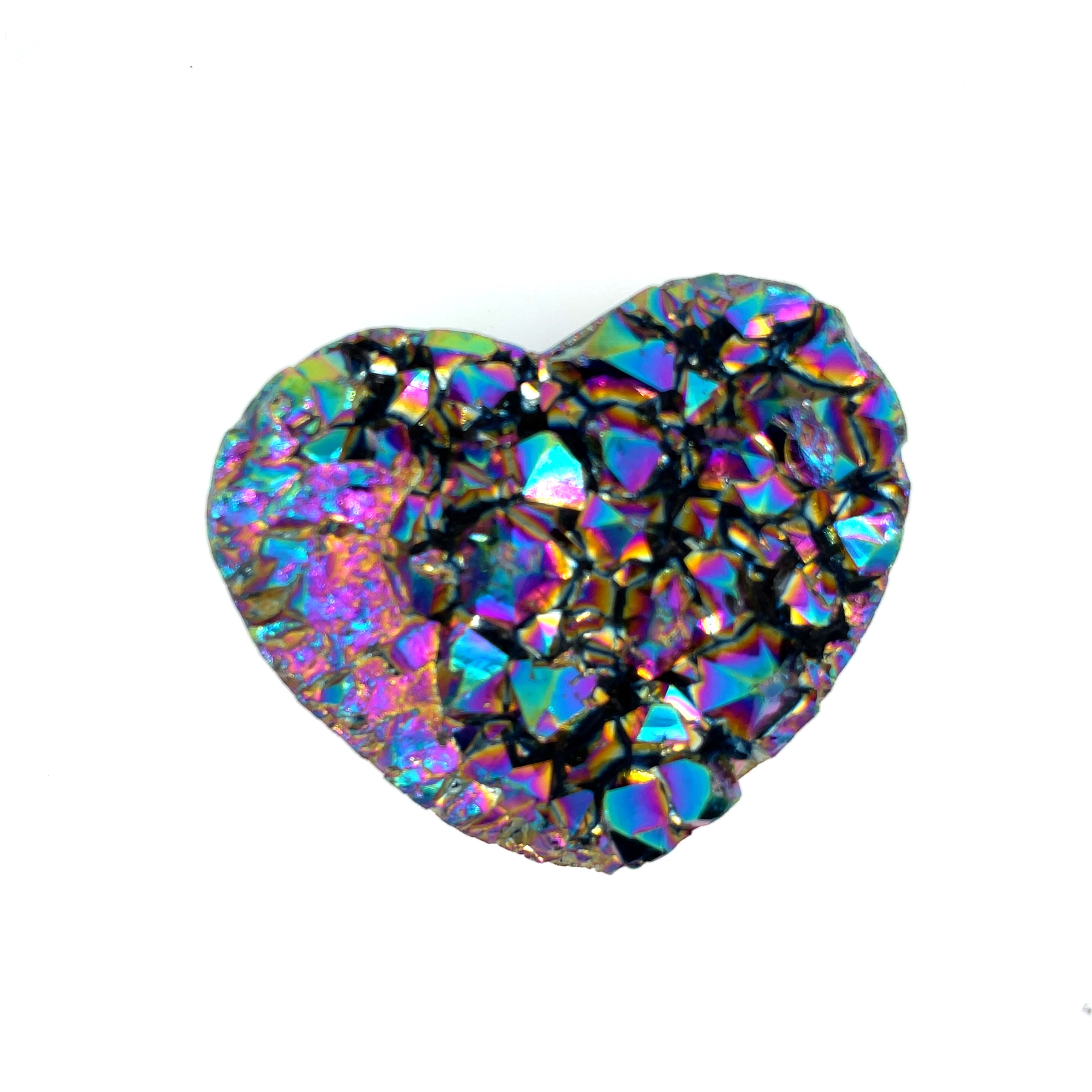 Titanium Quartz Gemstone Hearts  (Brazil)