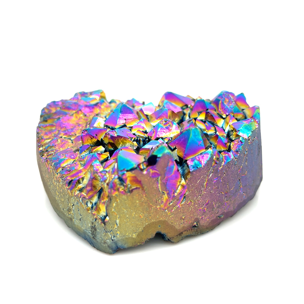 Titanium Quartz Gemstone Hearts  (Brazil)