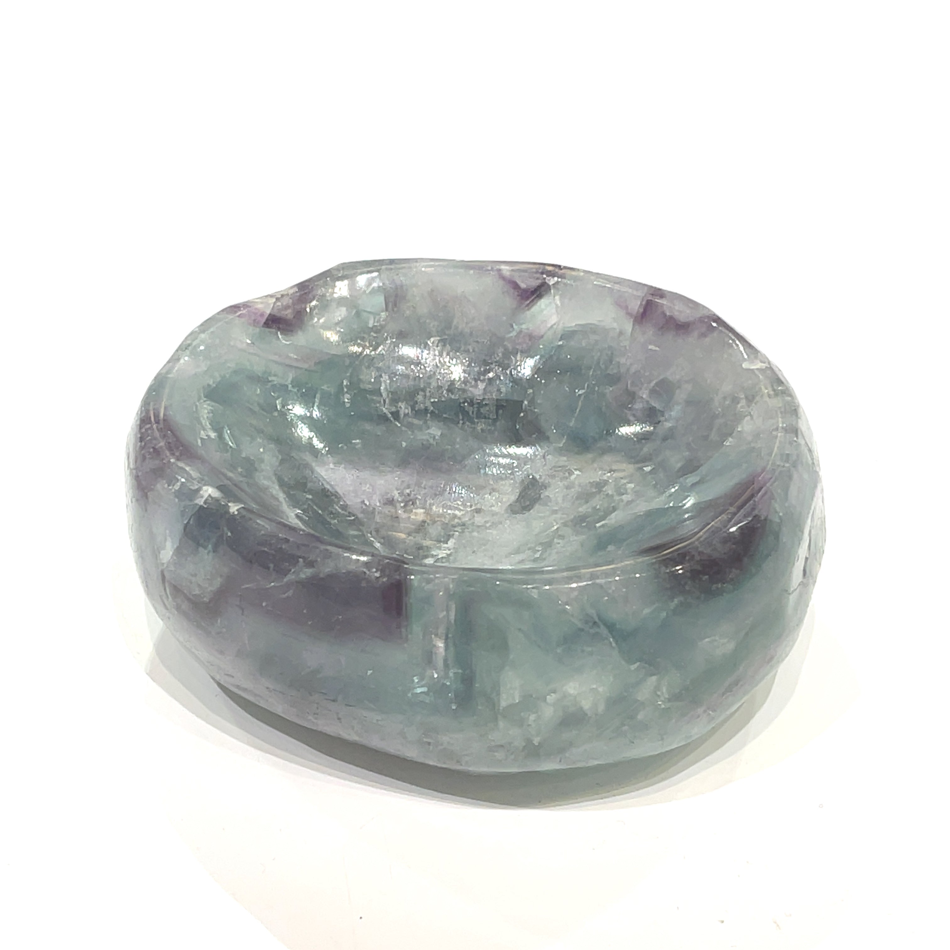 Fluorite gemstone bowl