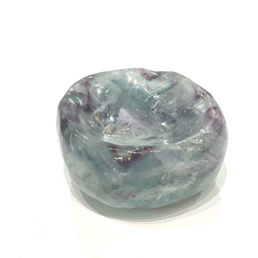 Fluorite gemstone bowl