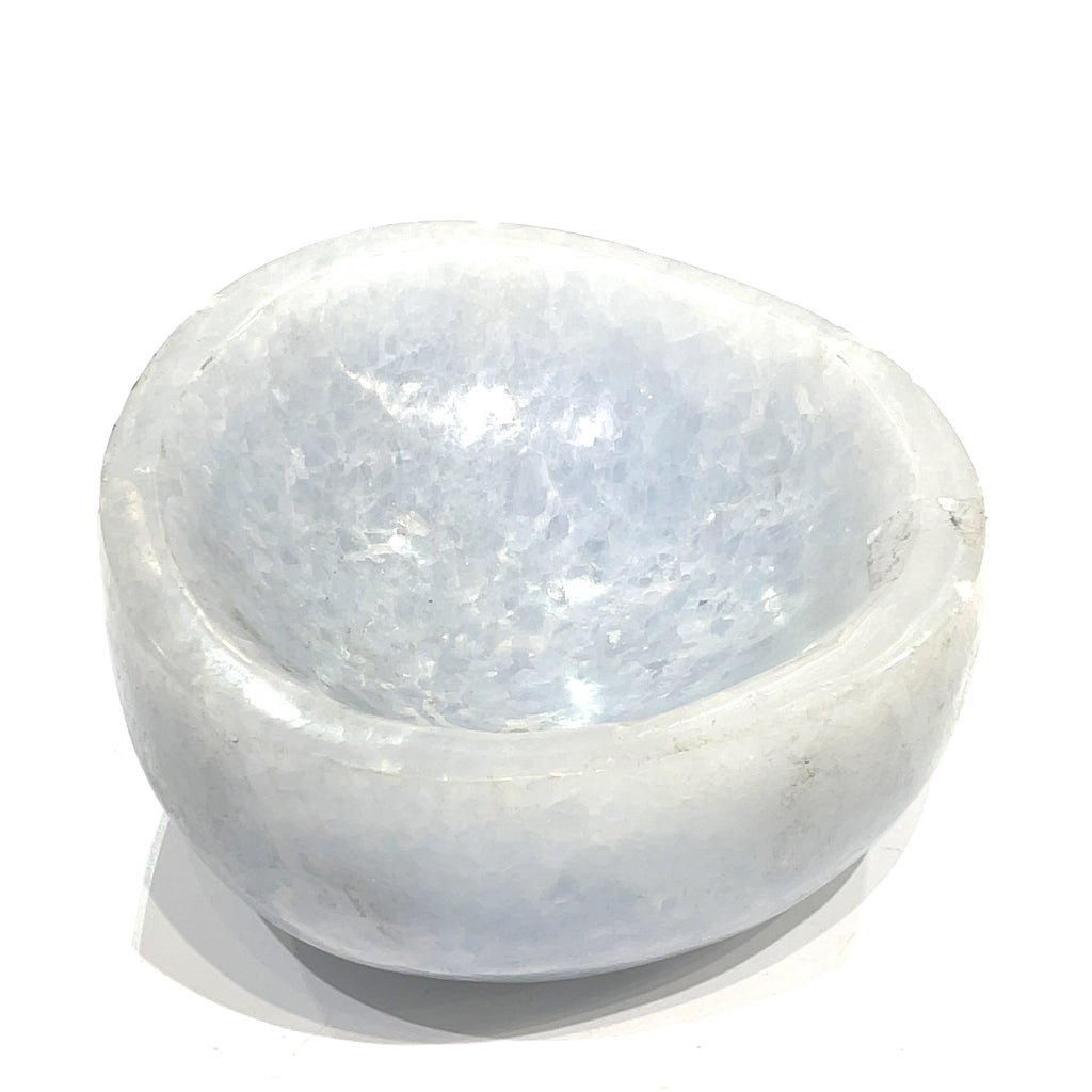 Blue Calcite gemstone bowl